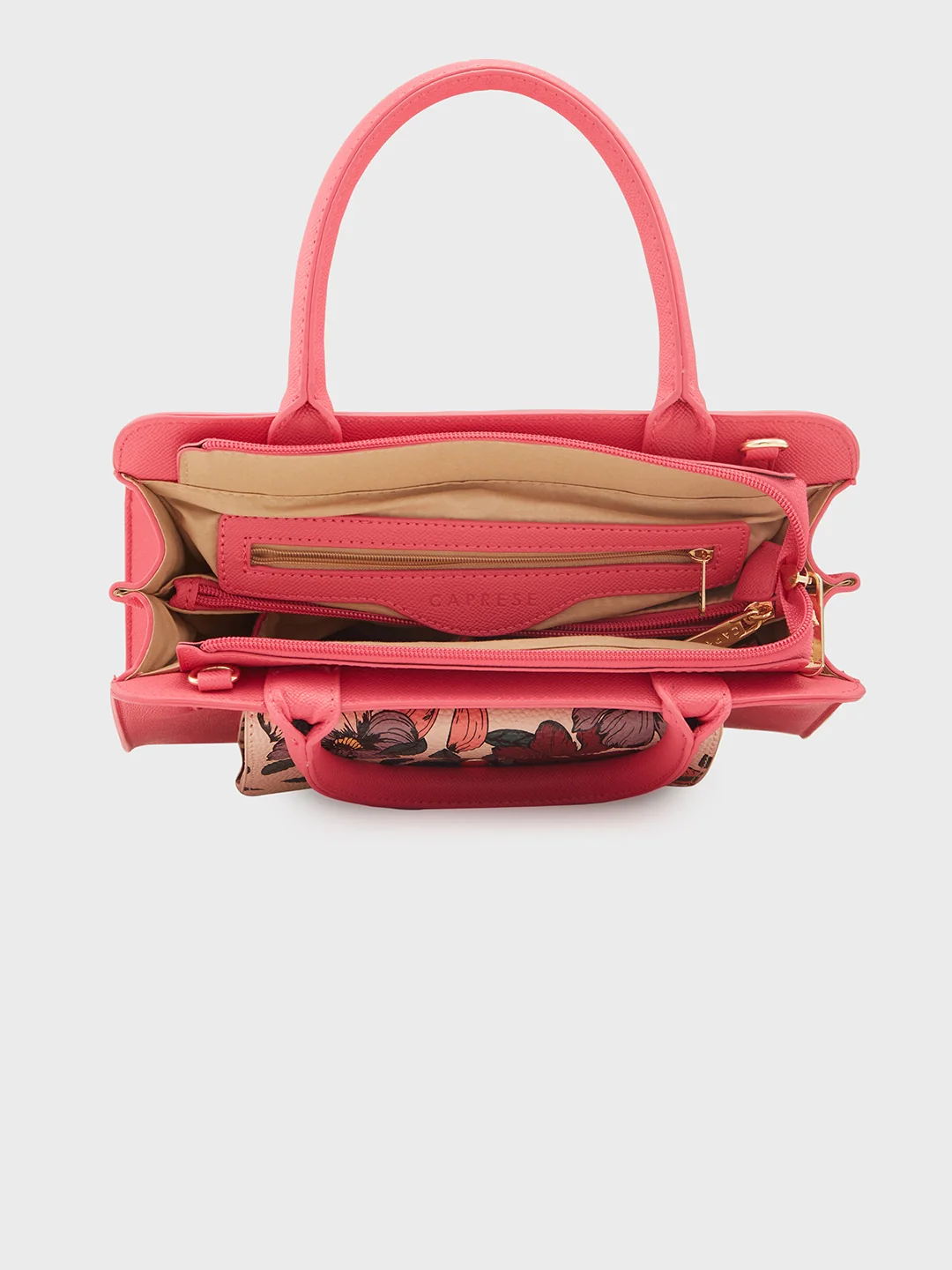 Caprese Daphne Medium Fuchsia Satchel Bag - Image 10