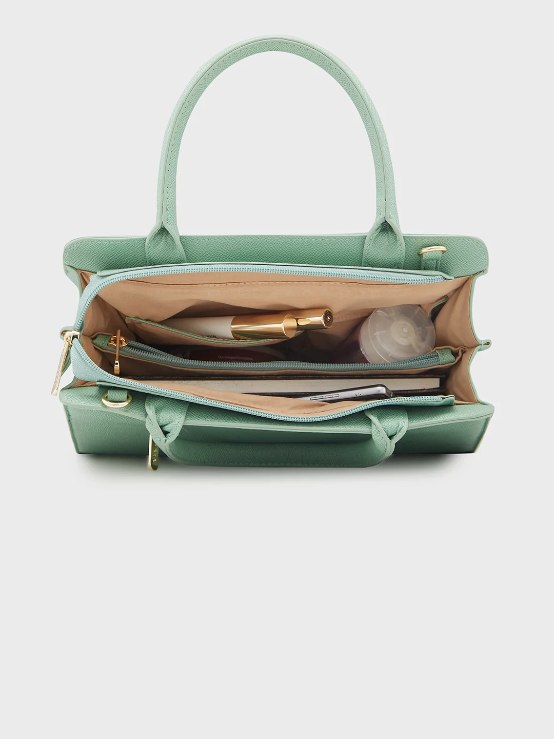 Caprese Daphne Medium Mint Satchel Bag - Image 7