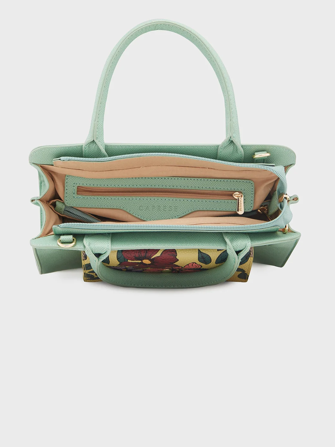 Caprese Daphne Medium Mint Satchel Bag - Image 8