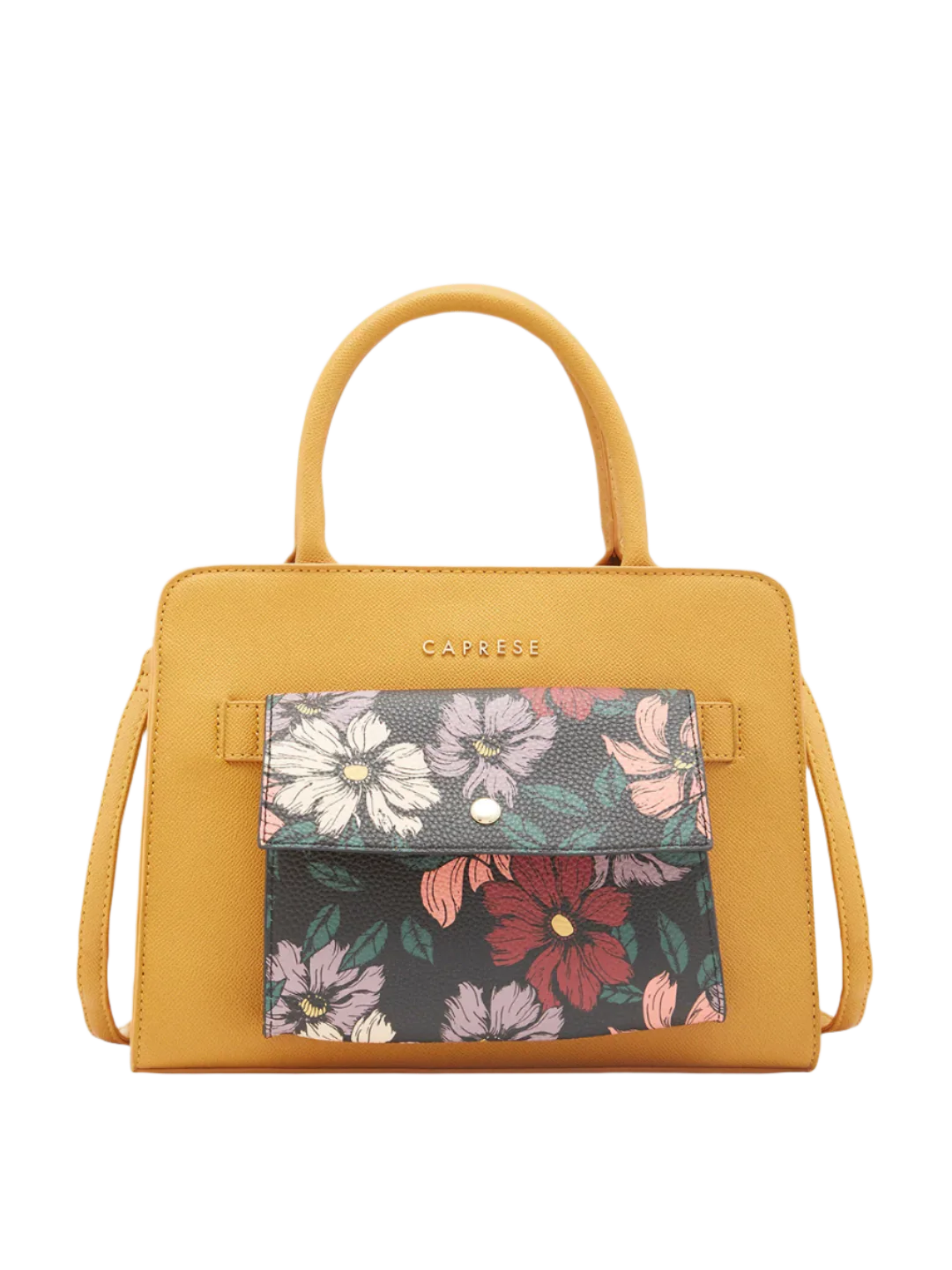 Caprese Daphne Medium Yellow Satchel Bag
