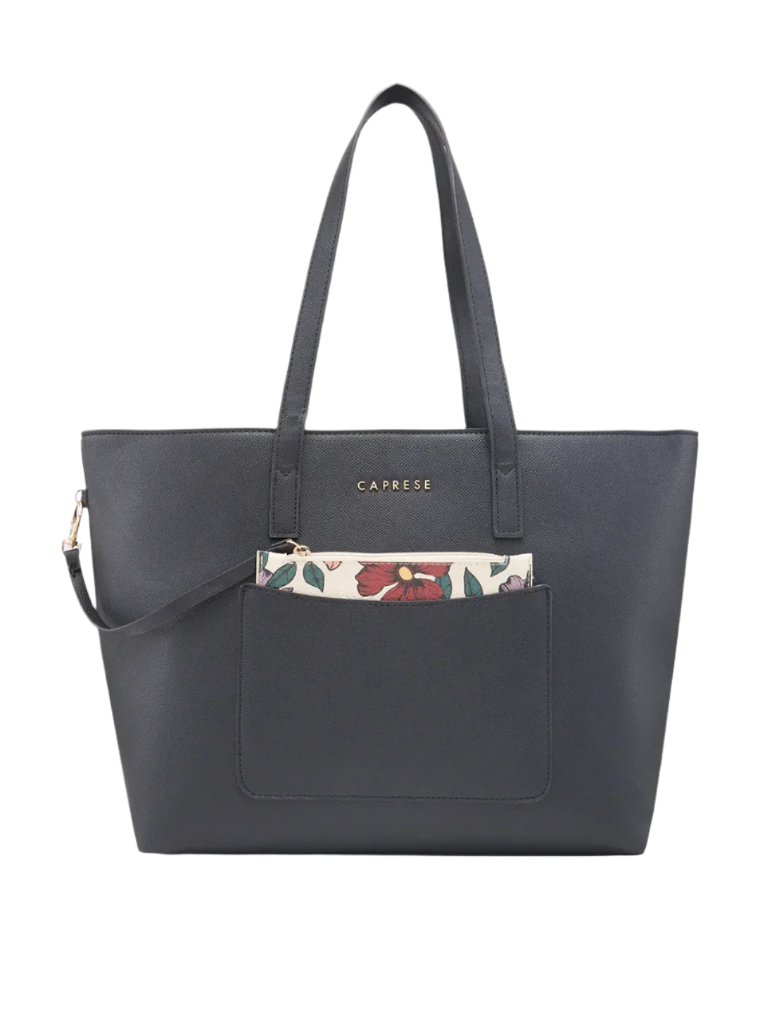 Caprese Daphny Large Black Tote Bag