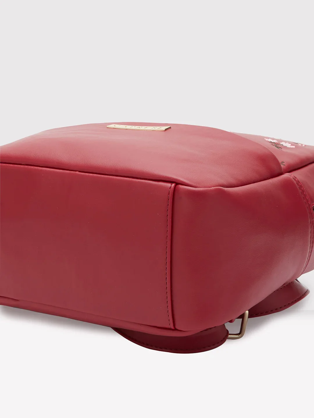 Caprese Dara Medium Maroon Backpack - Image 5