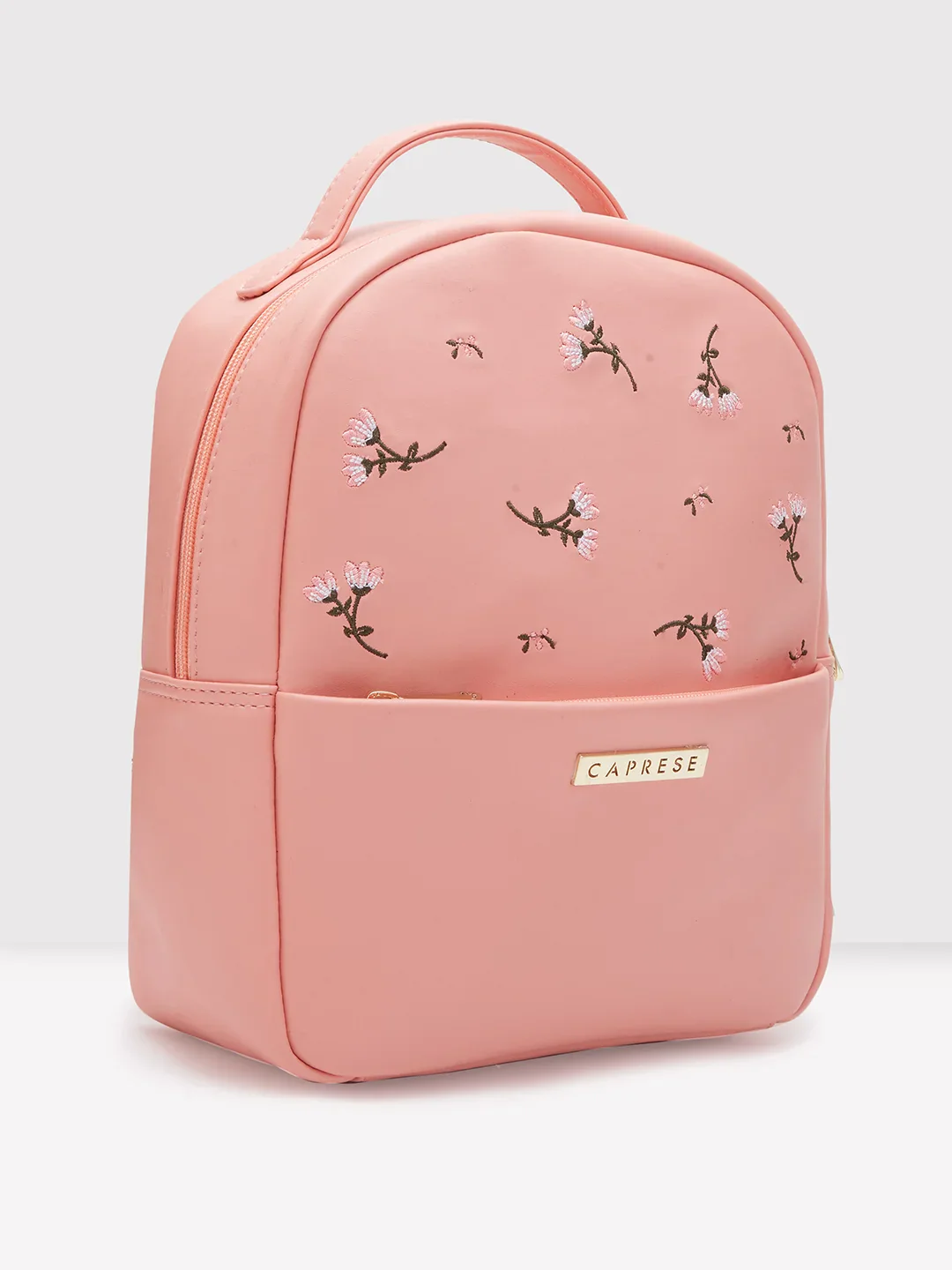 Caprese Dara Medium Pink Backpack - Image 4