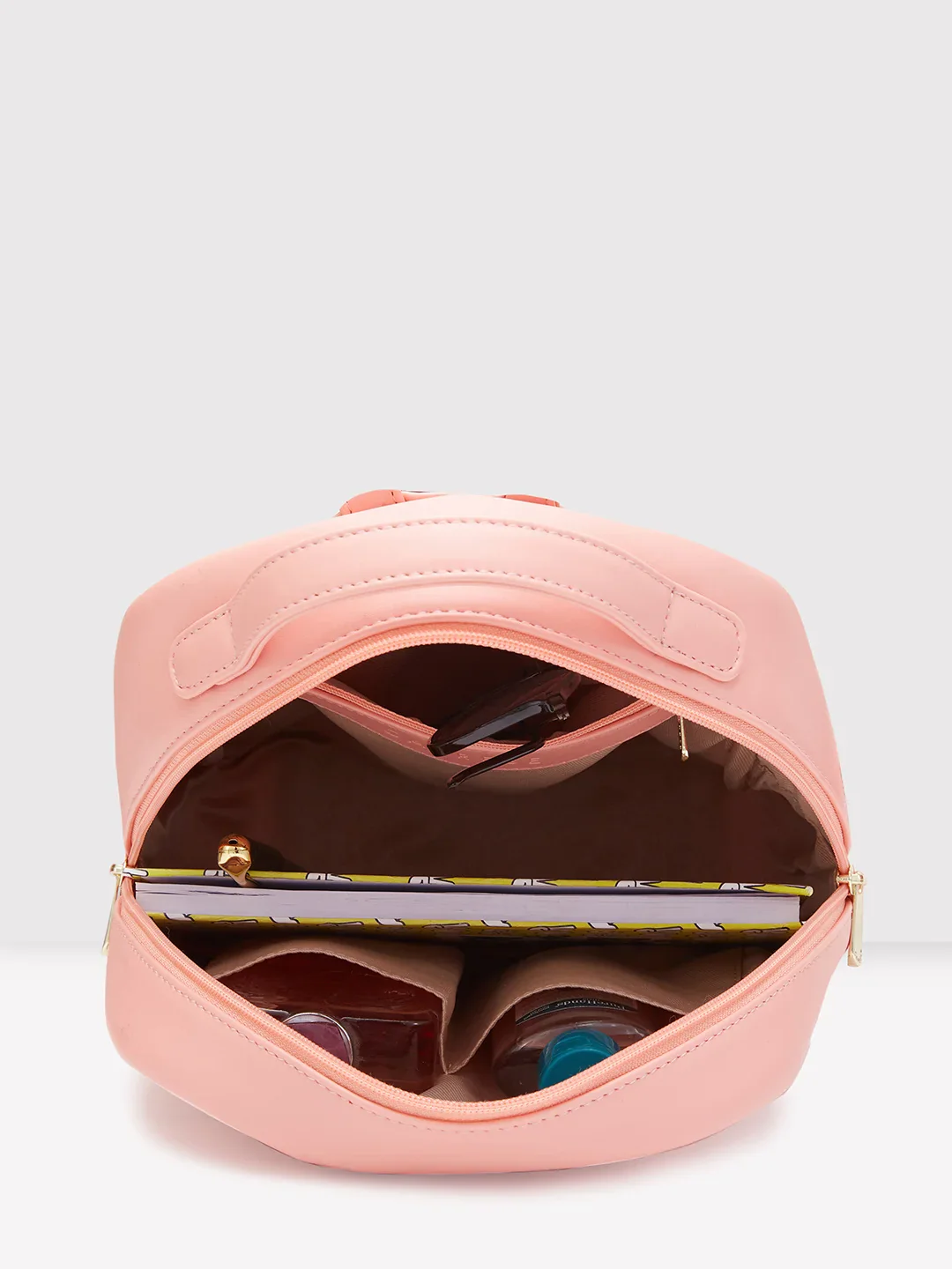Caprese Dara Medium Pink Backpack - Image 8