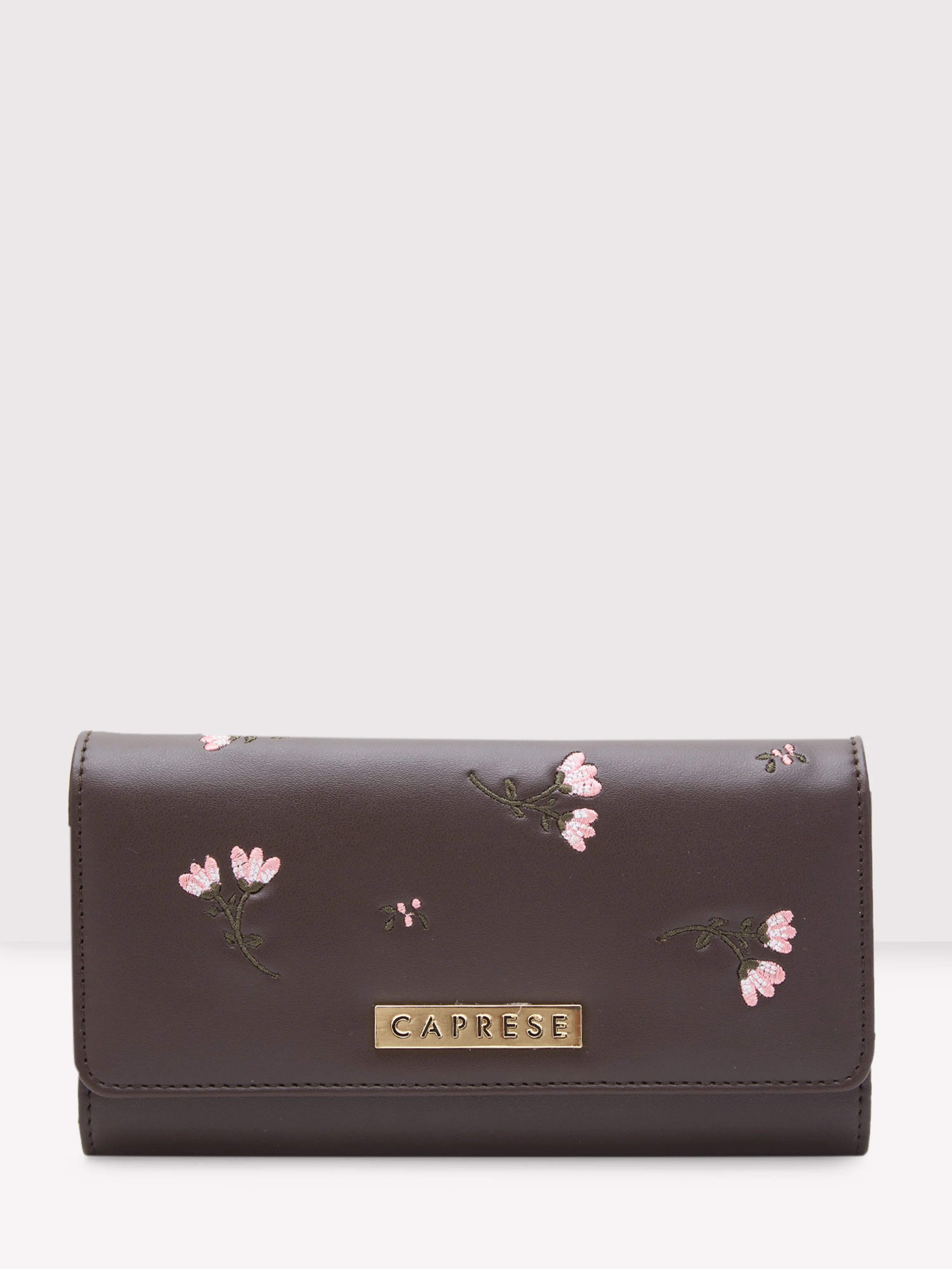 Caprese Dara Medium Brown Flap Wallet
