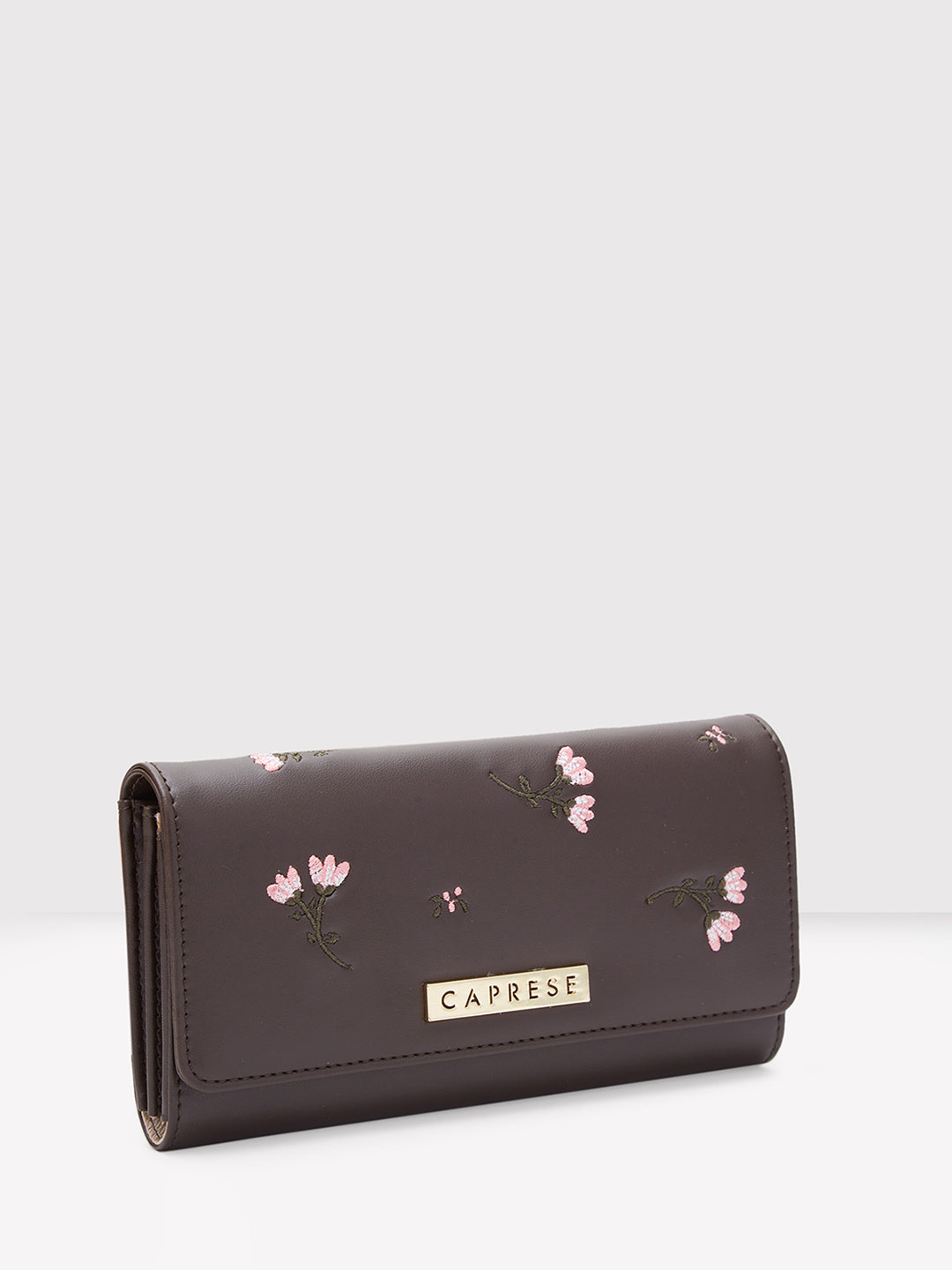 Caprese Dara Medium Brown Flap Wallet - Image 4