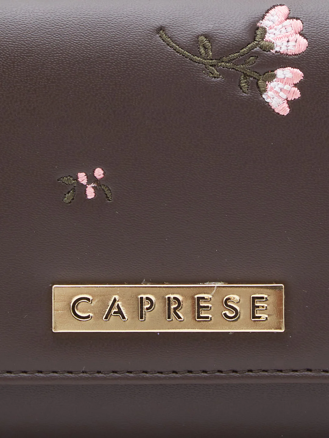 Caprese Dara Medium Brown Flap Wallet - Image 9