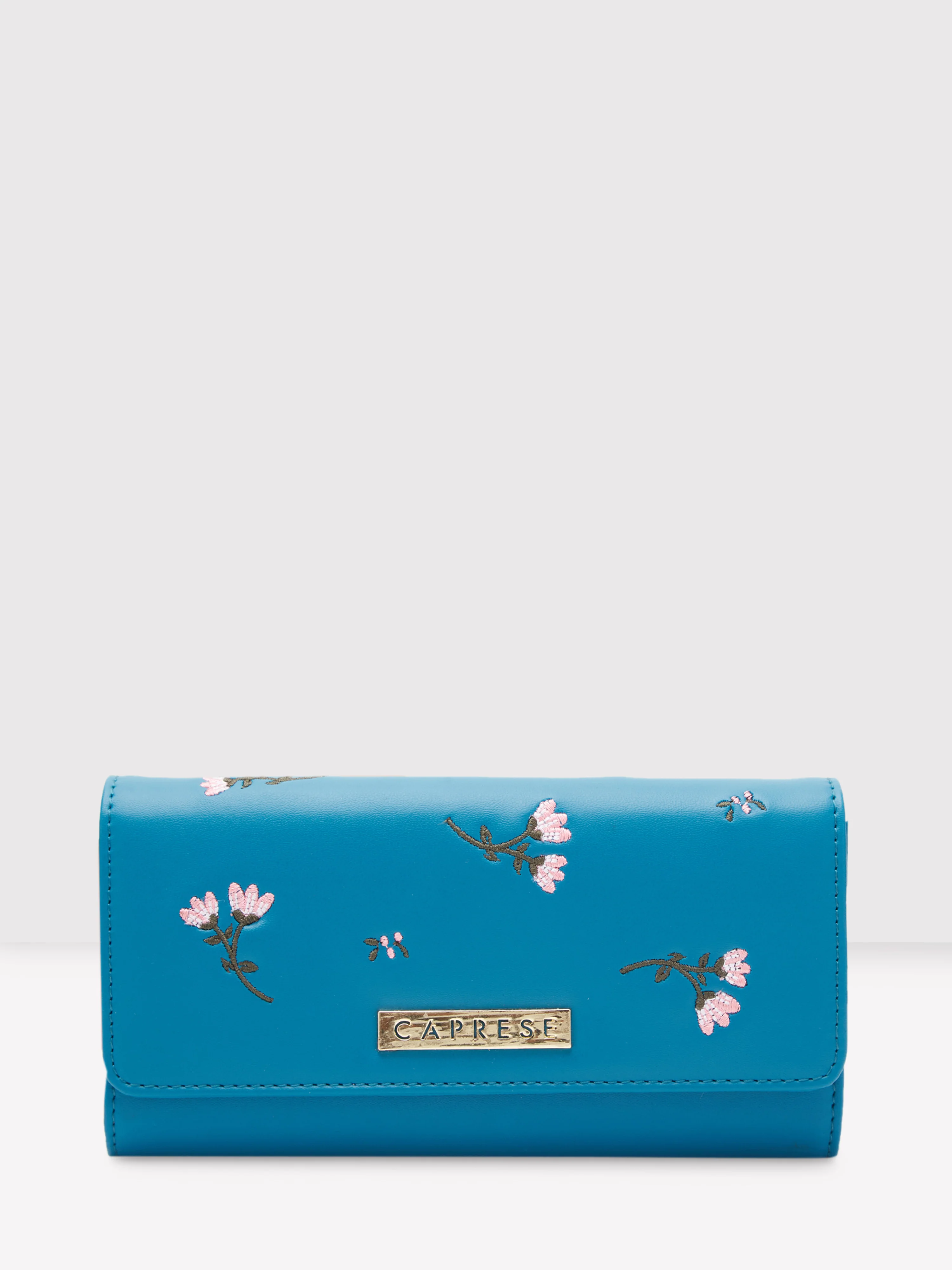 Caprese Dara Medium Green Flap Wallet