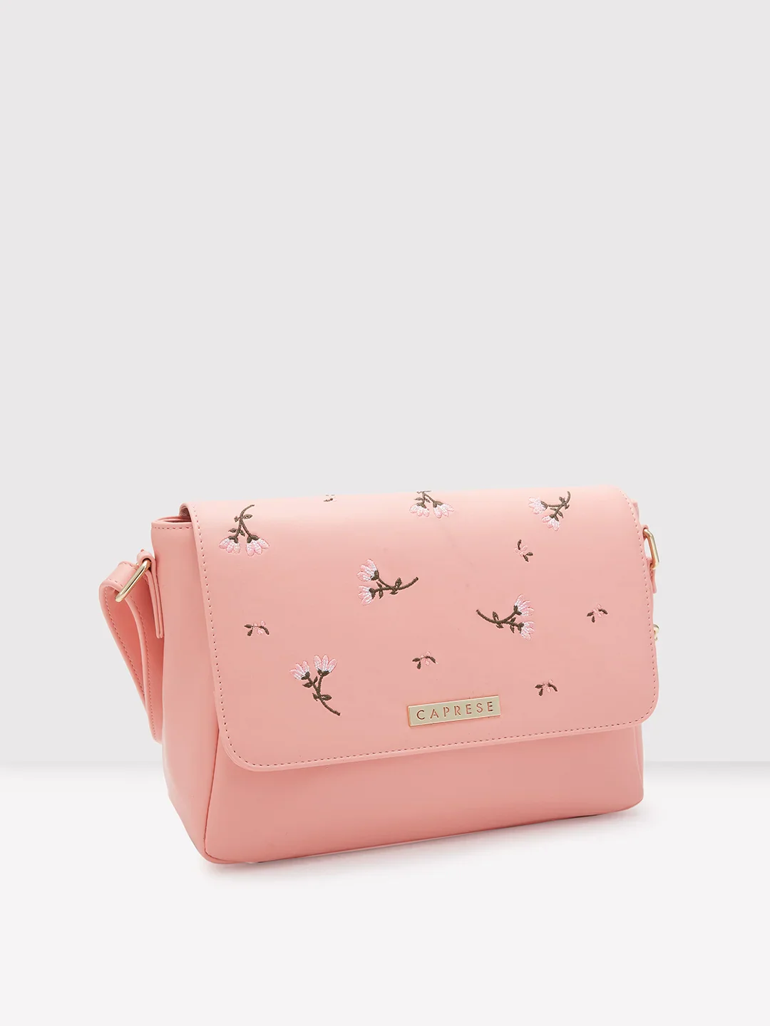 Caprese Dara Large Pink Sling Bag - Image 5