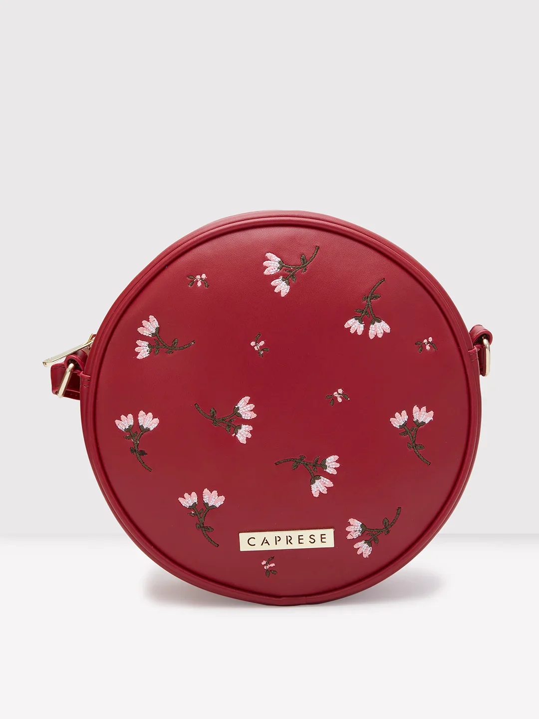 Caprese Dara Medium Maroon Sling Bag