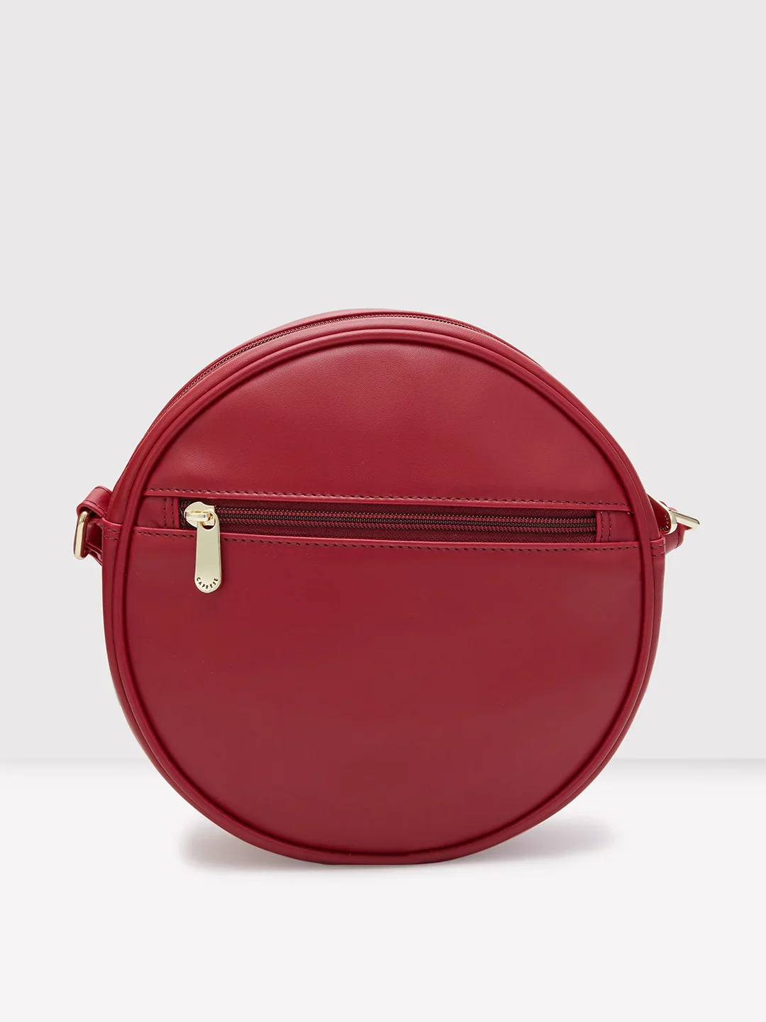 Caprese Dara Medium Maroon Sling Bag - Image 3