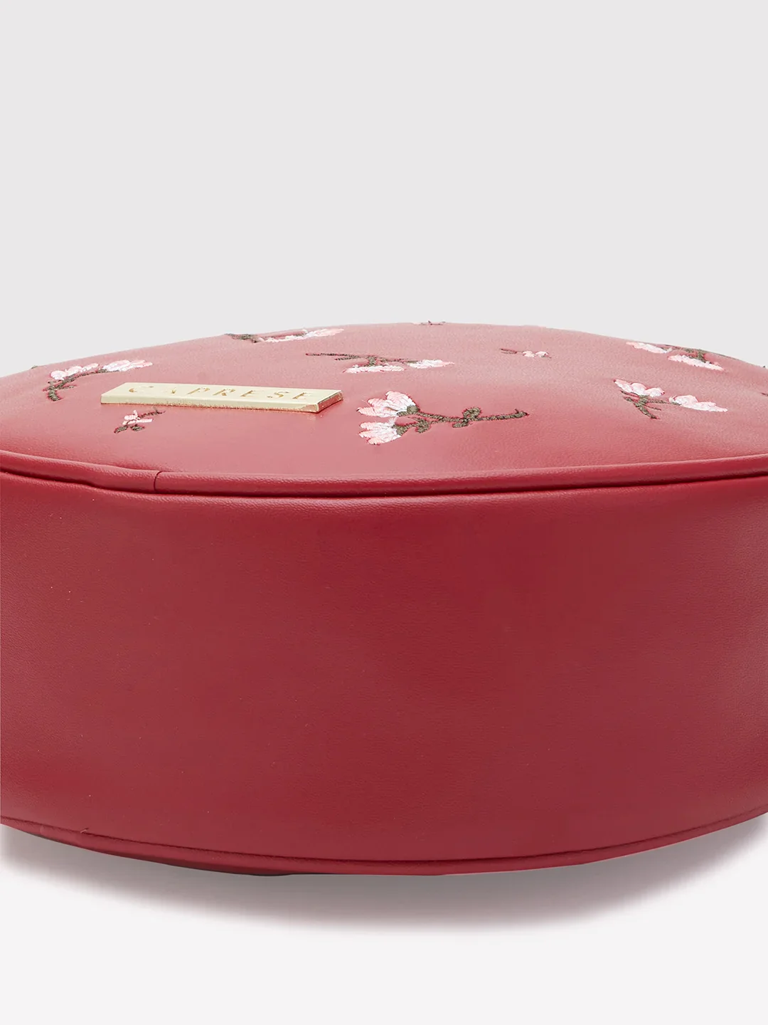 Caprese Dara Medium Maroon Sling Bag - Image 5