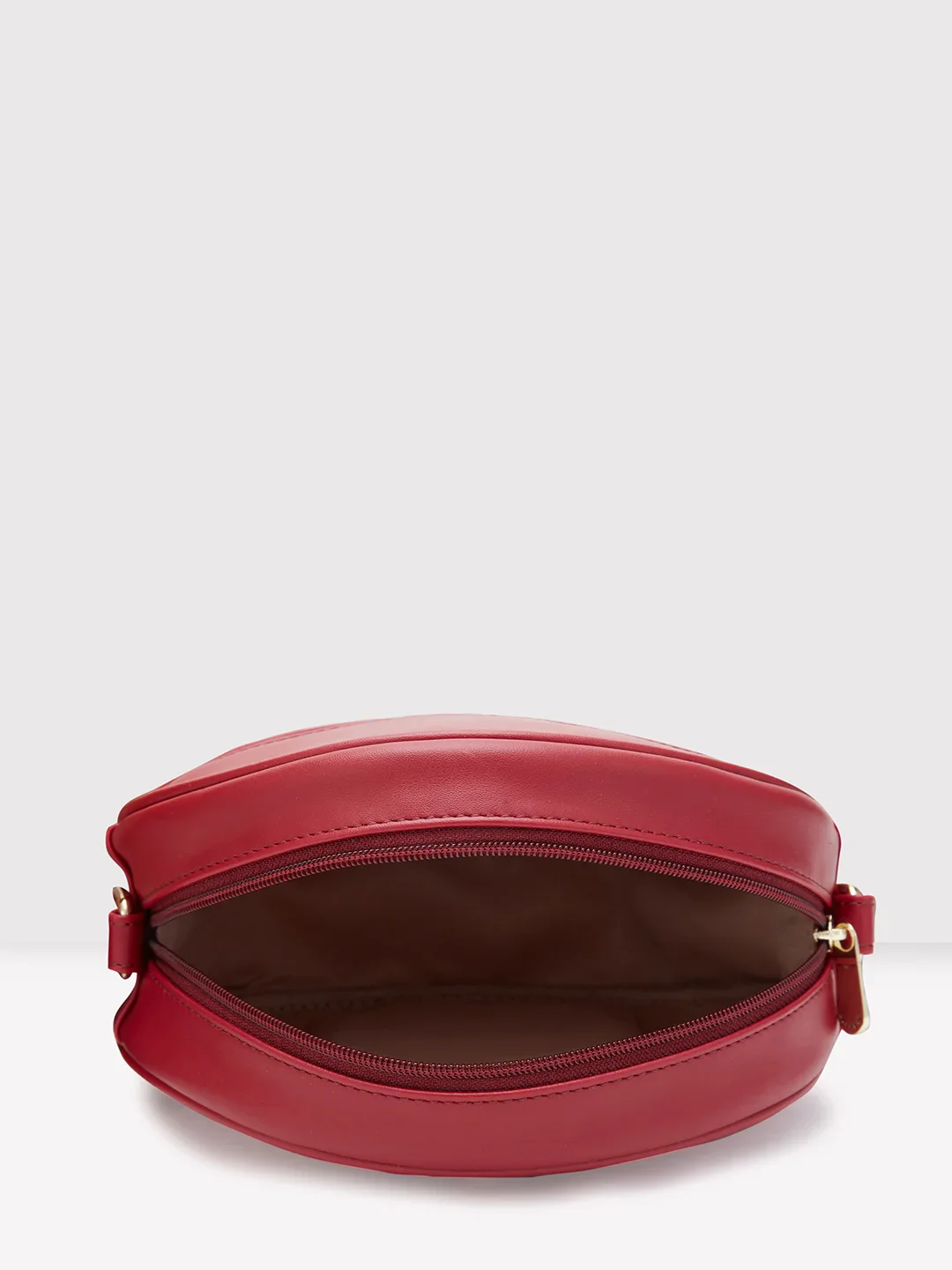 Caprese Dara Medium Maroon Sling Bag - Image 9