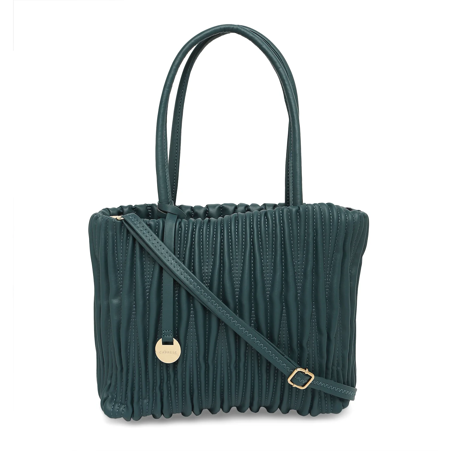 Caprese Dasha Medium Teal Satchel Bag - Image 3