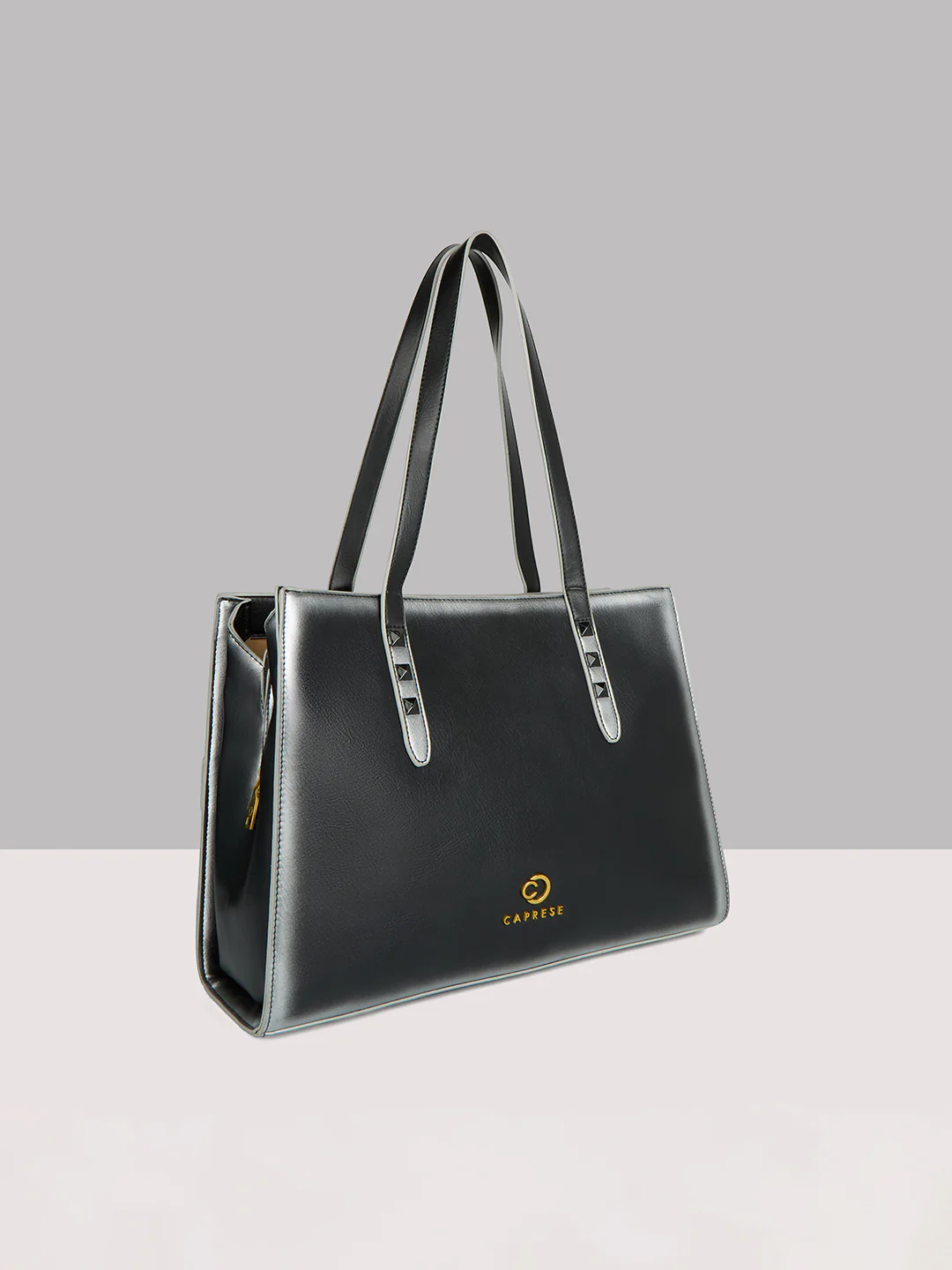 Caprese Dee Large Black Laptop Compatible Tote - Image 4
