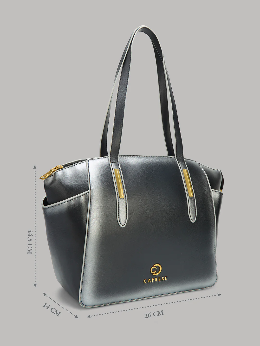 Caprese Dee Large Black Satchel - Image 15
