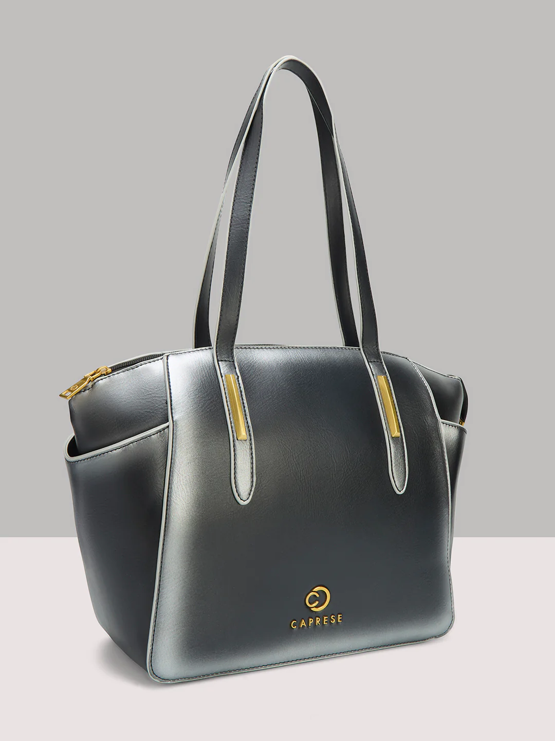 Caprese Dee Large Black Satchel - Image 4