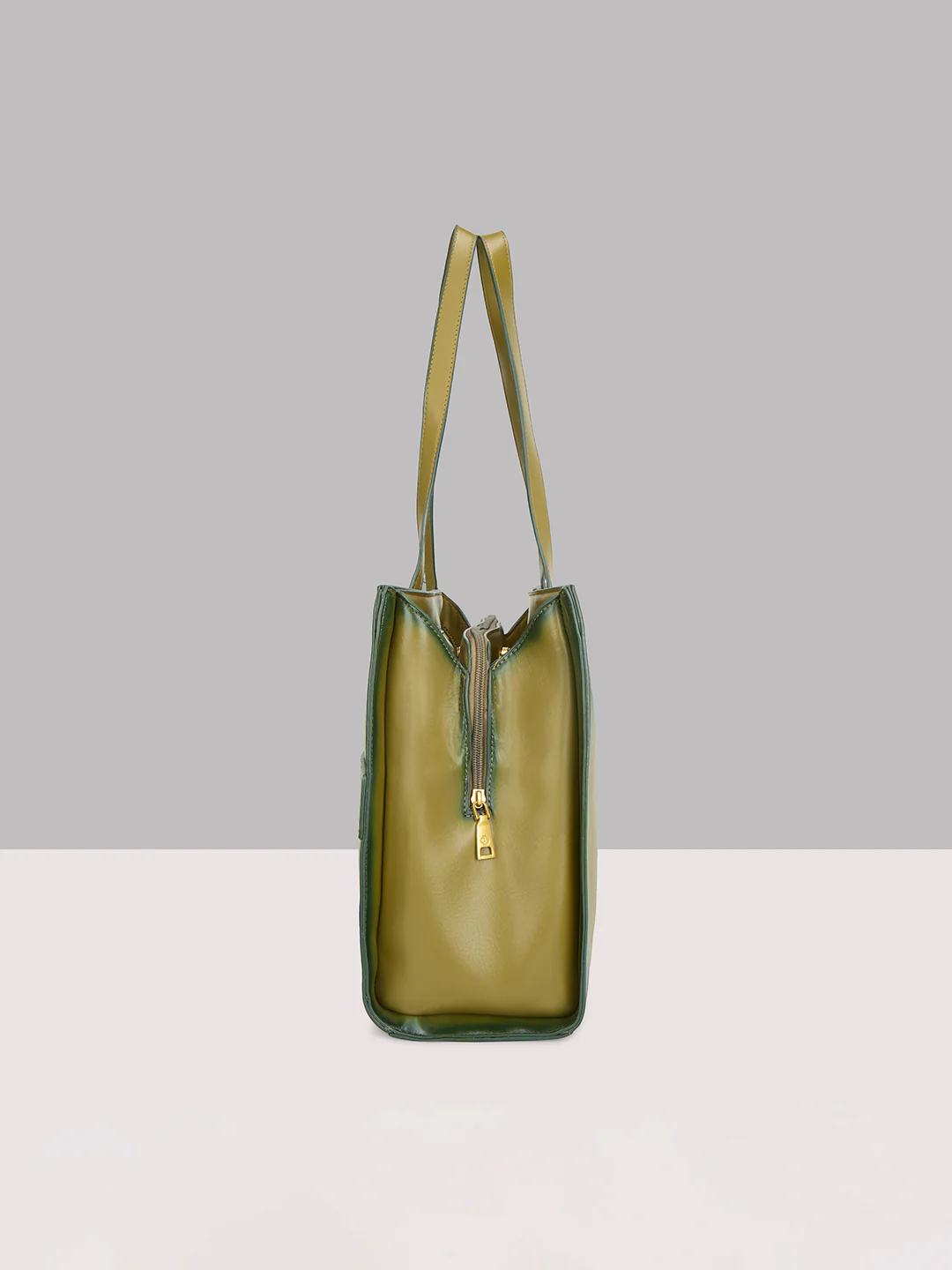 Caprese Dee Large Dill Green Laptop Compatible Tote - Image 5