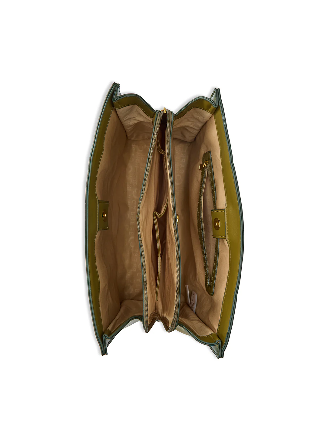 Caprese Dee Large Dill Green Laptop Compatible Tote - Image 7