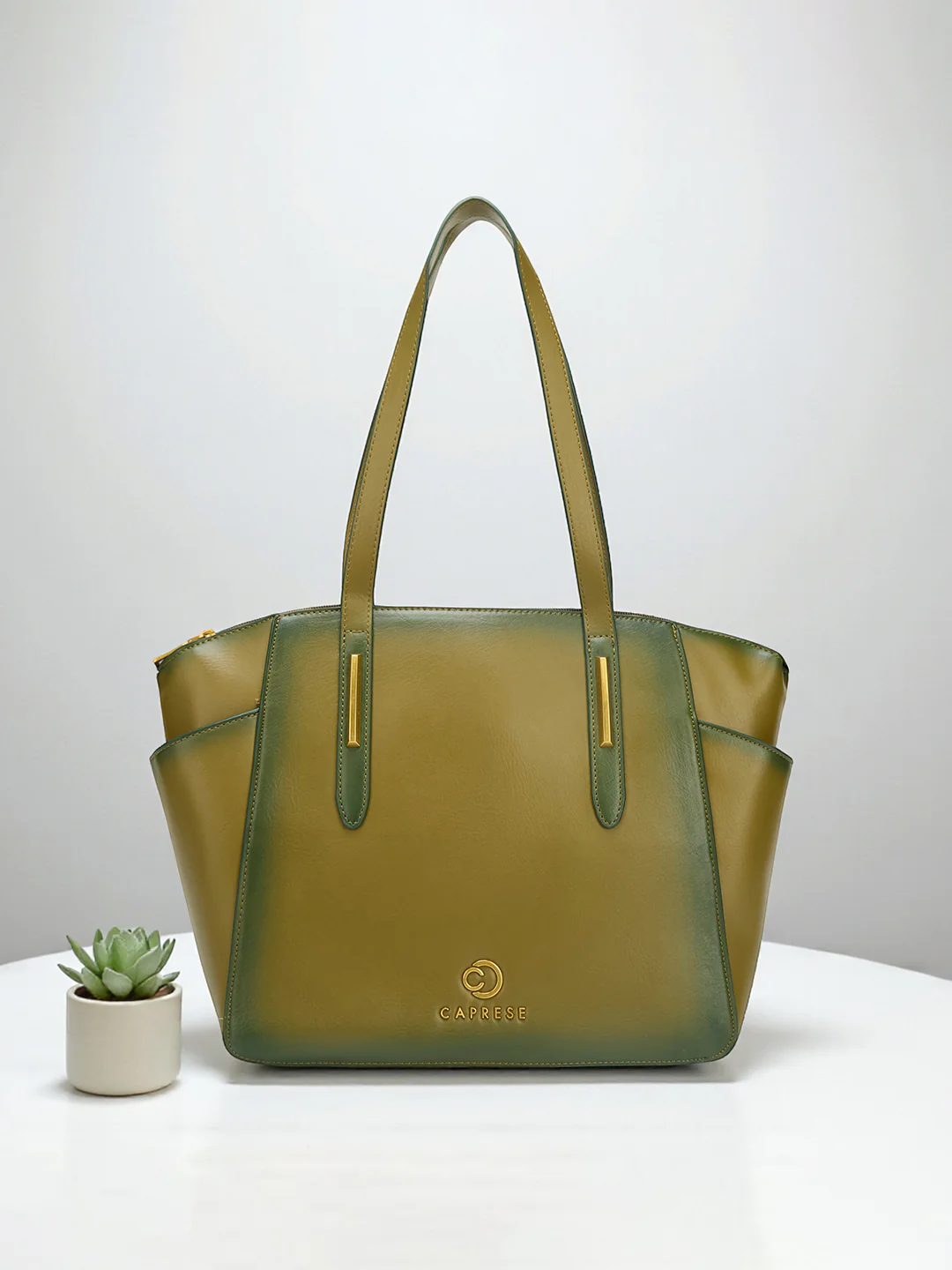 Caprese Dee Large Dill Green
 Satchel - Image 10