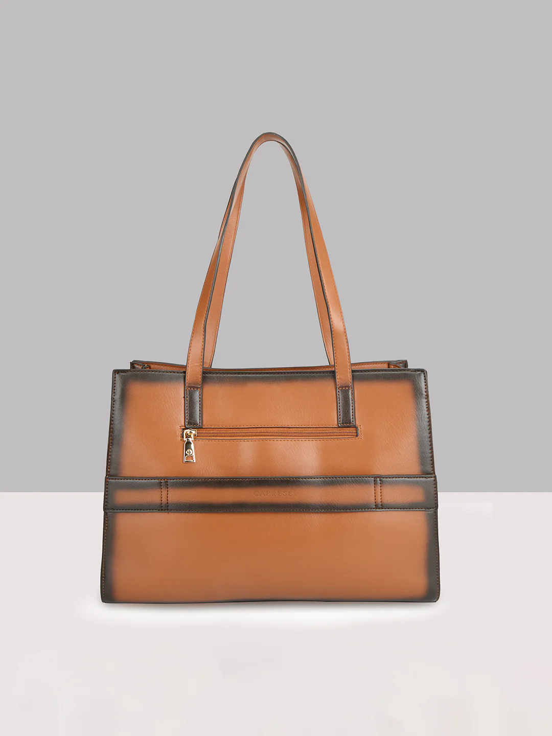 Caprese Dee Large Tan Laptop Compatible Tote - Image 3