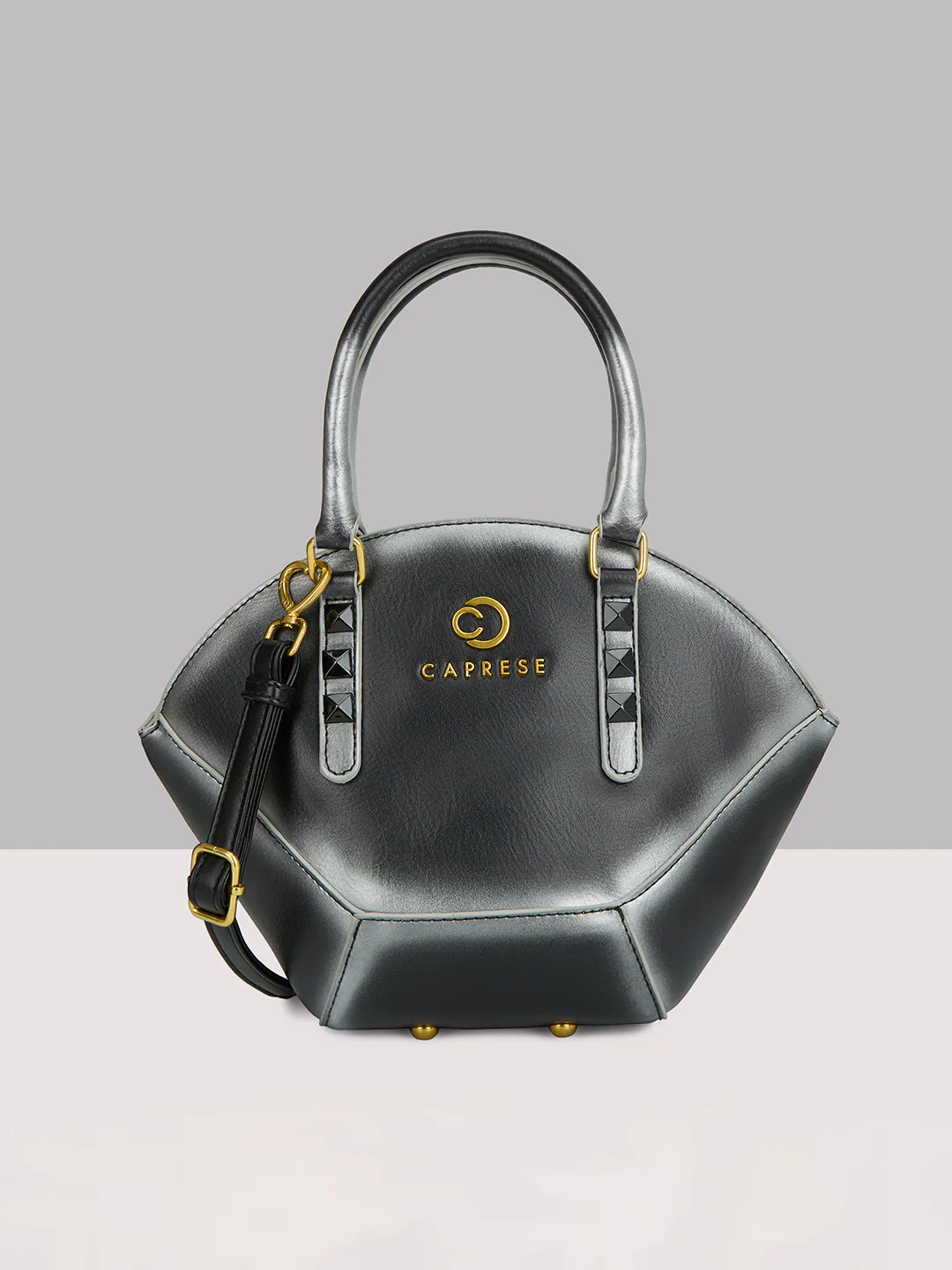 Caprese Dee Medium Black Handheld Satchel - Image 10