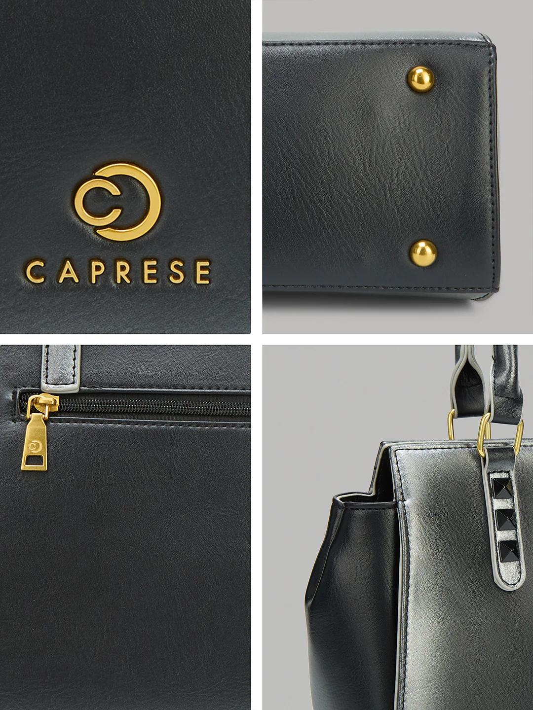 Caprese Dee Medium Black Satchel - Image 10