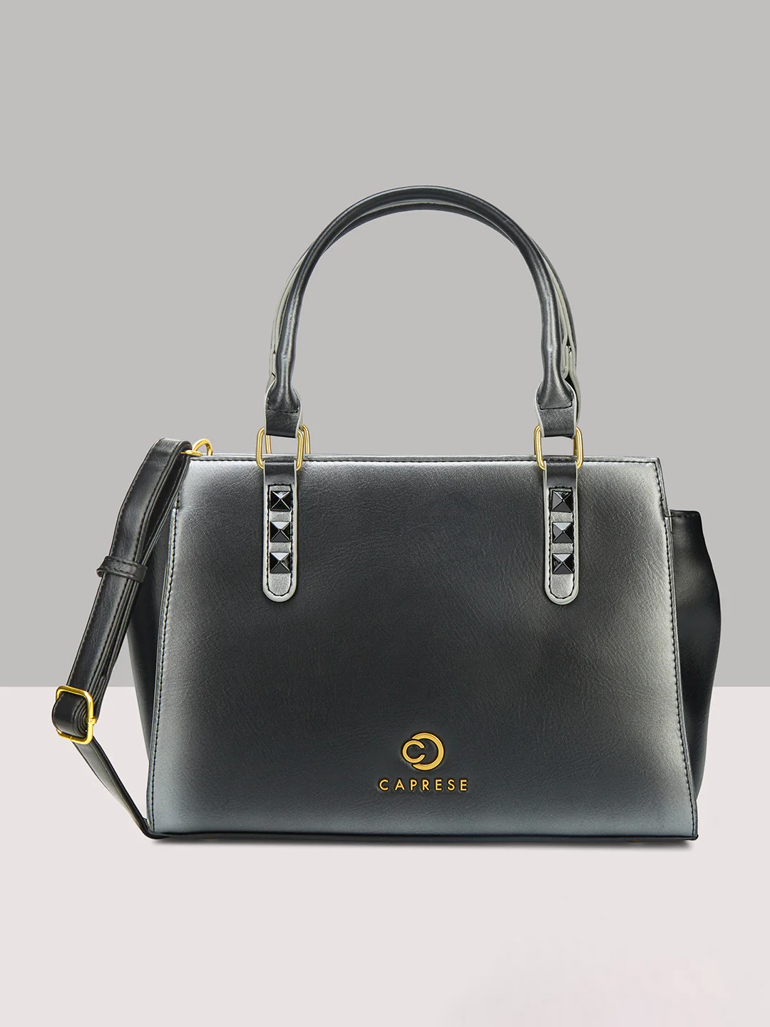 Caprese Dee Medium Black Satchel - Image 11