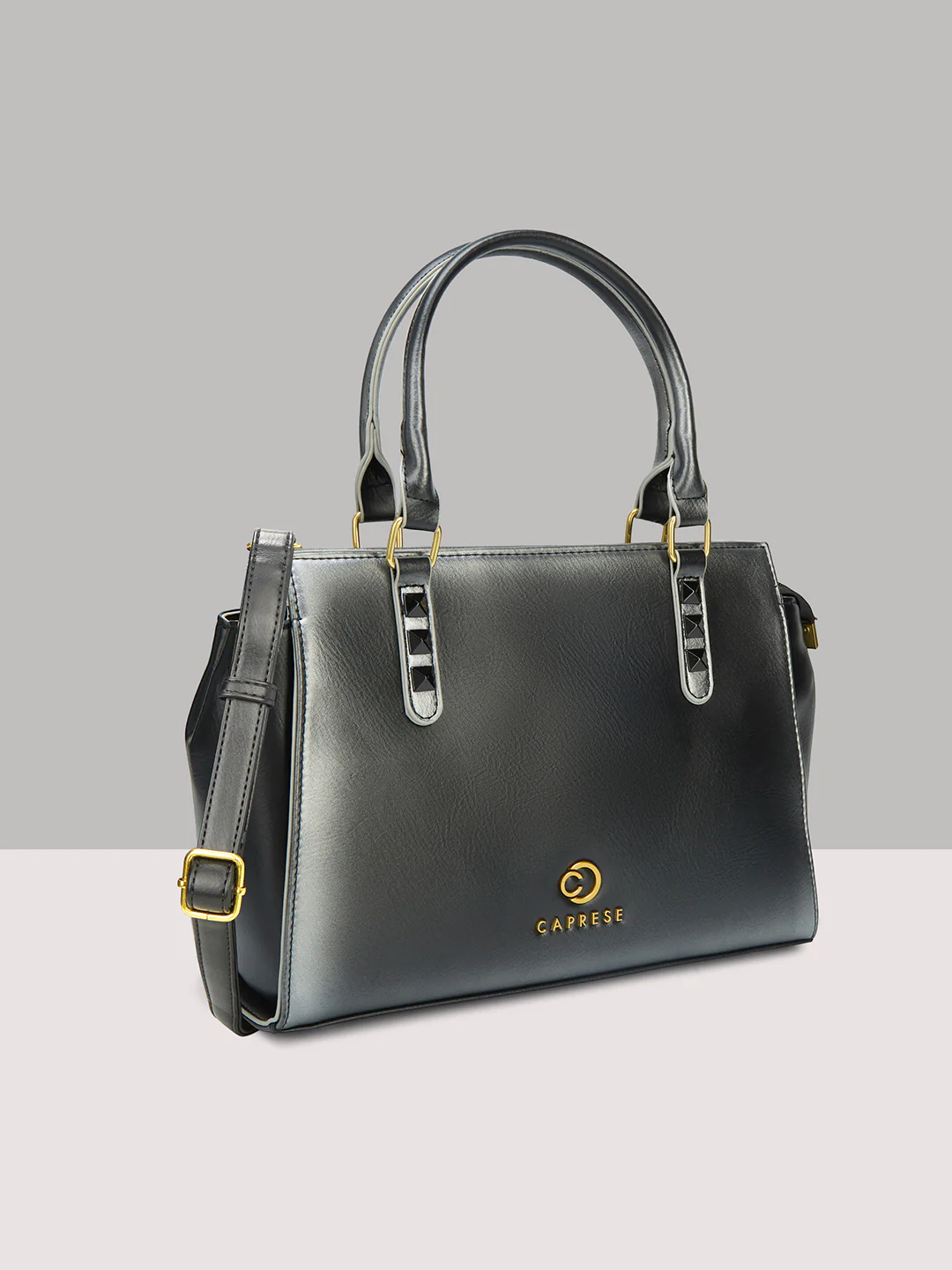 Caprese Dee Medium Black Satchel - Image 12
