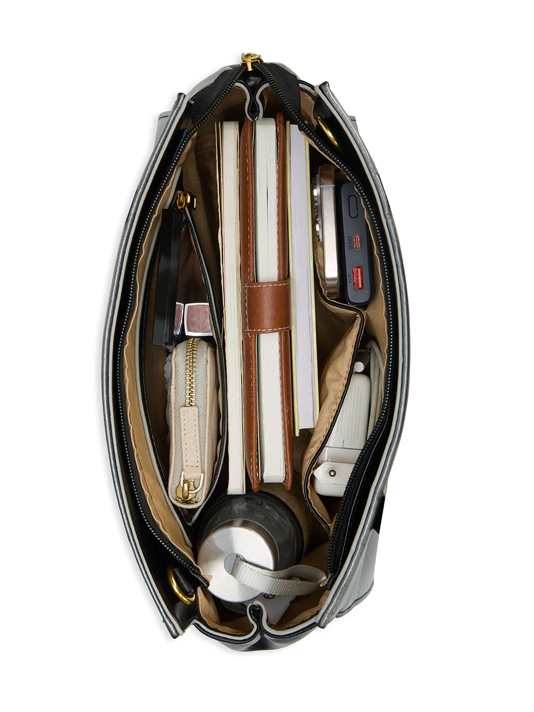 Caprese Dee Medium Black Satchel - Image 9