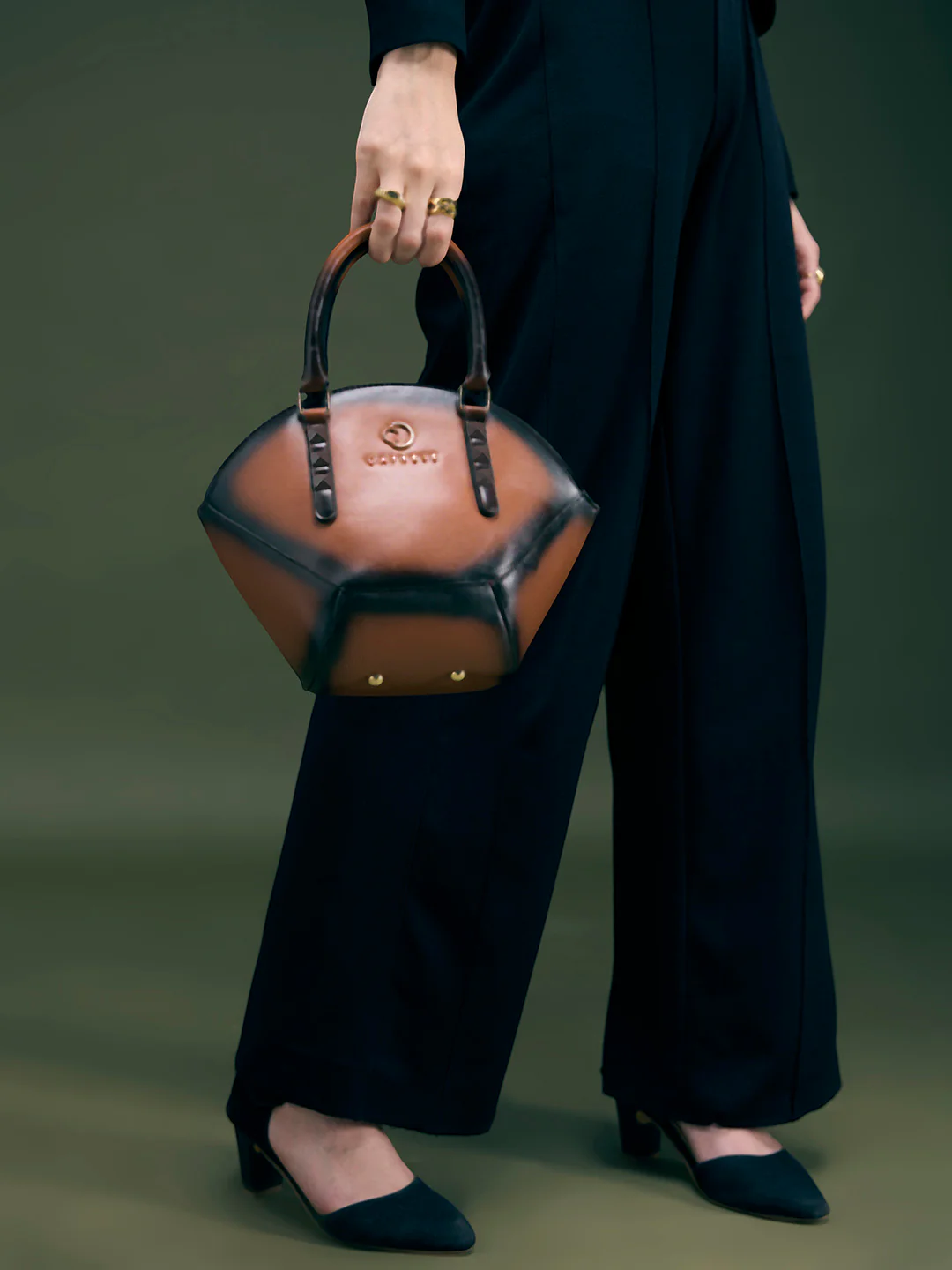 Caprese Dee Medium Tan Handheld Satchel - Image 2