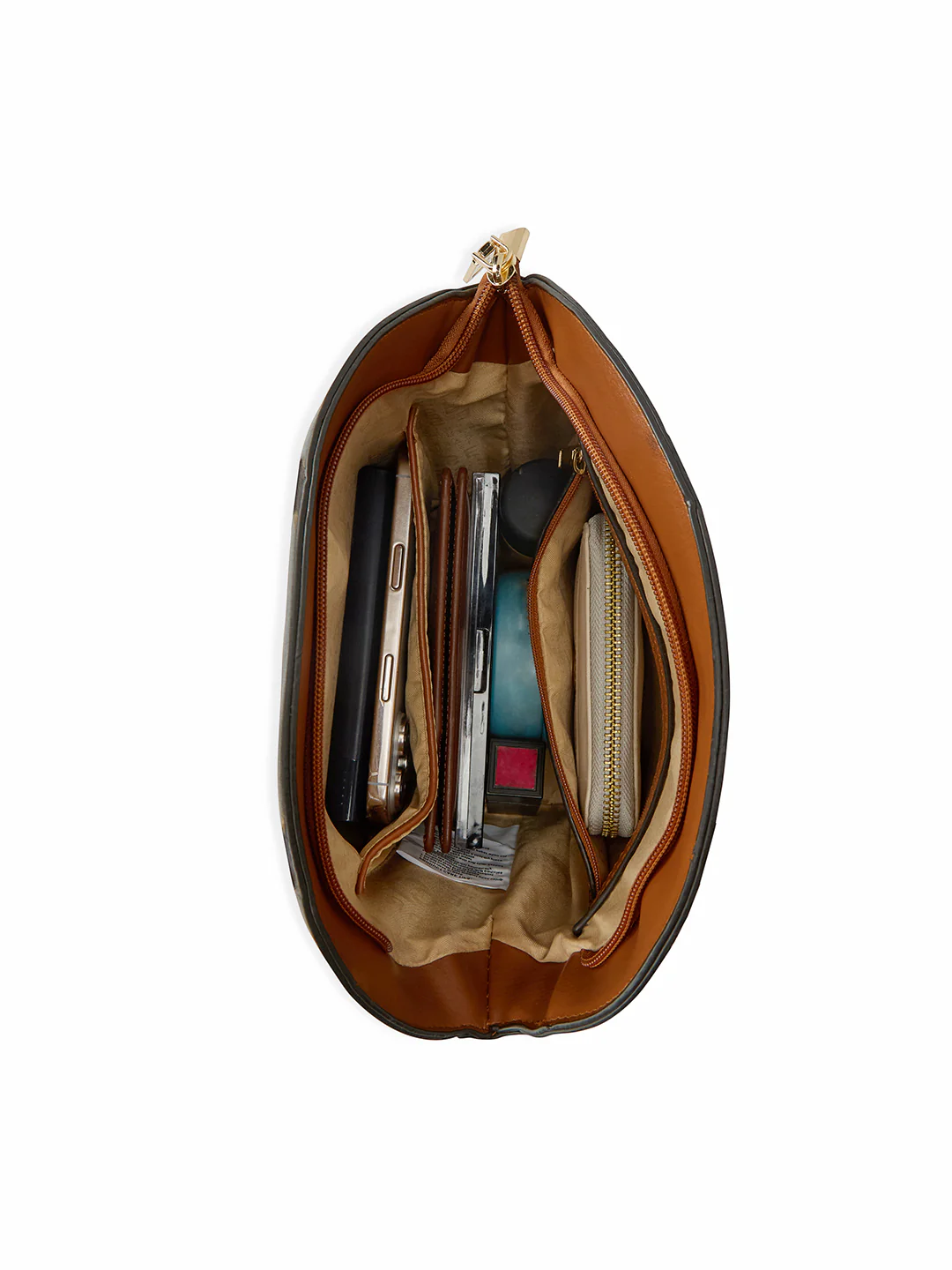 Caprese Dee Medium Tan Handheld Satchel - Image 8