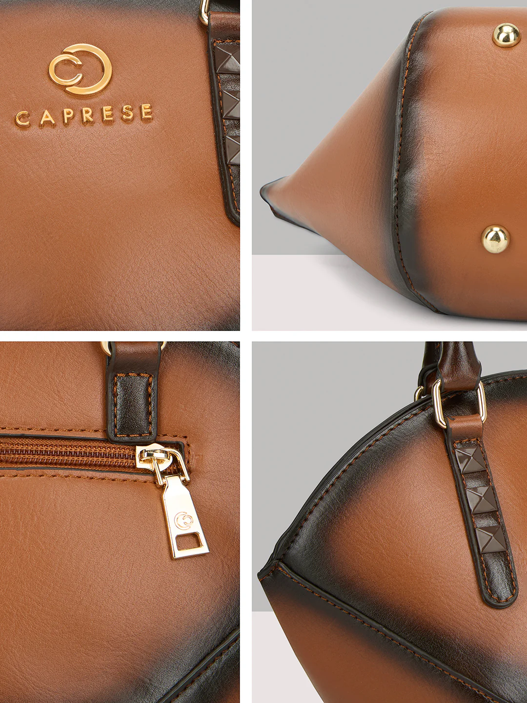 Caprese Dee Medium Tan Handheld Satchel - Image 9