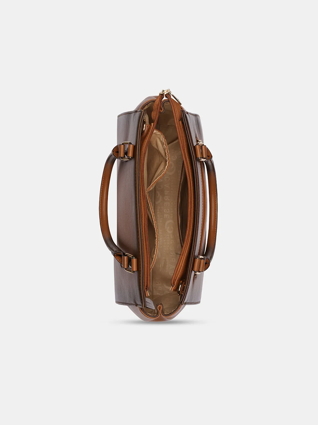 Caprese Dee Medium Tan Satchel - Image 6