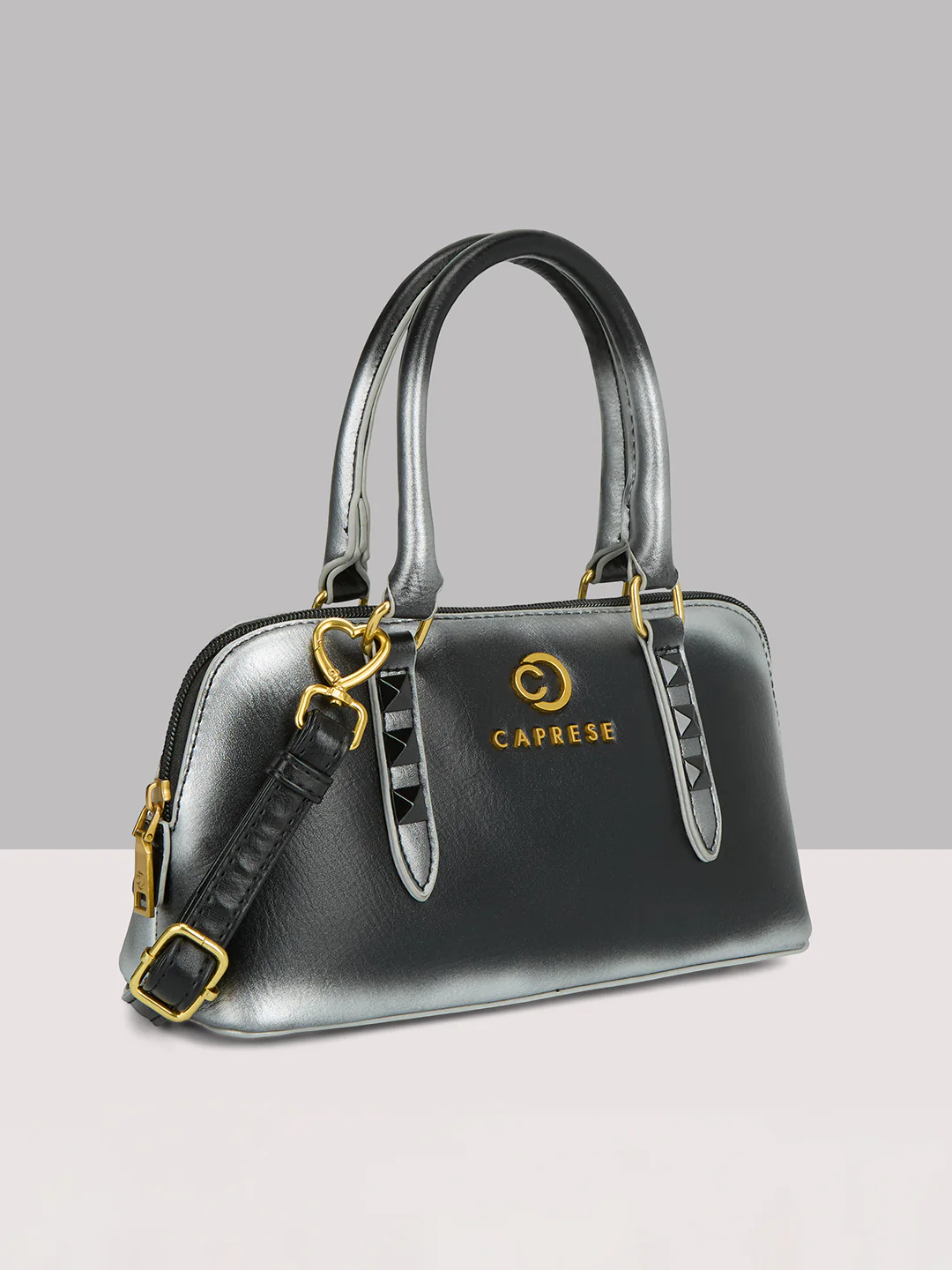 Caprese Dee Small Black Satchel - Image 11