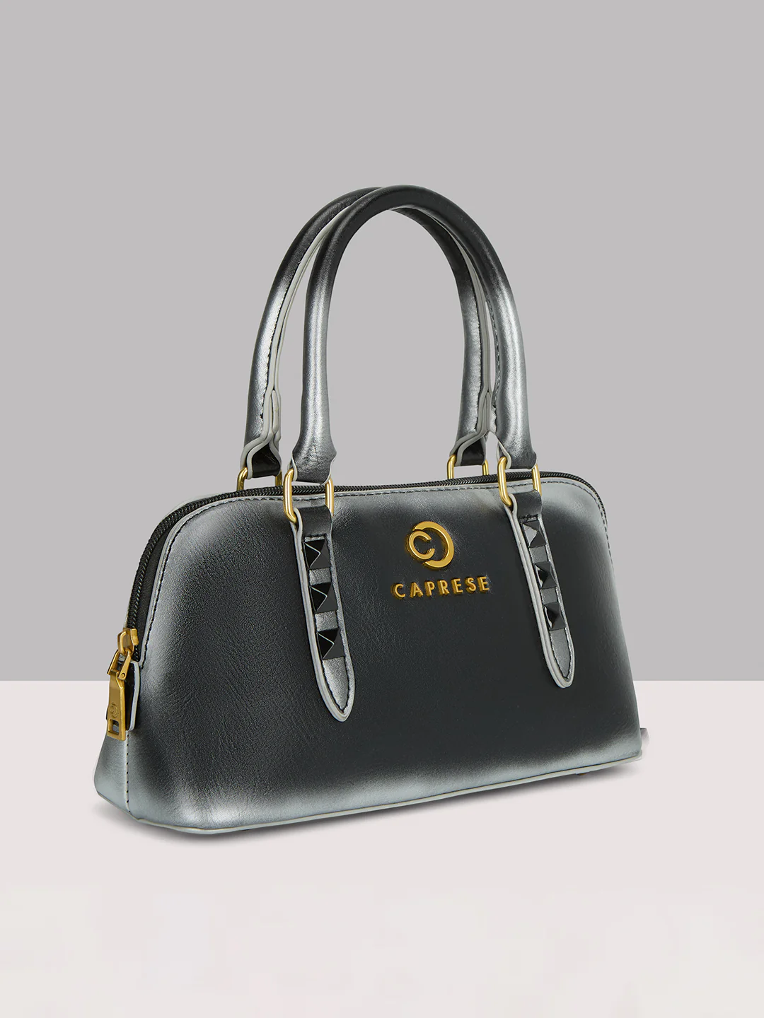 Caprese Dee Small Black Satchel - Image 4
