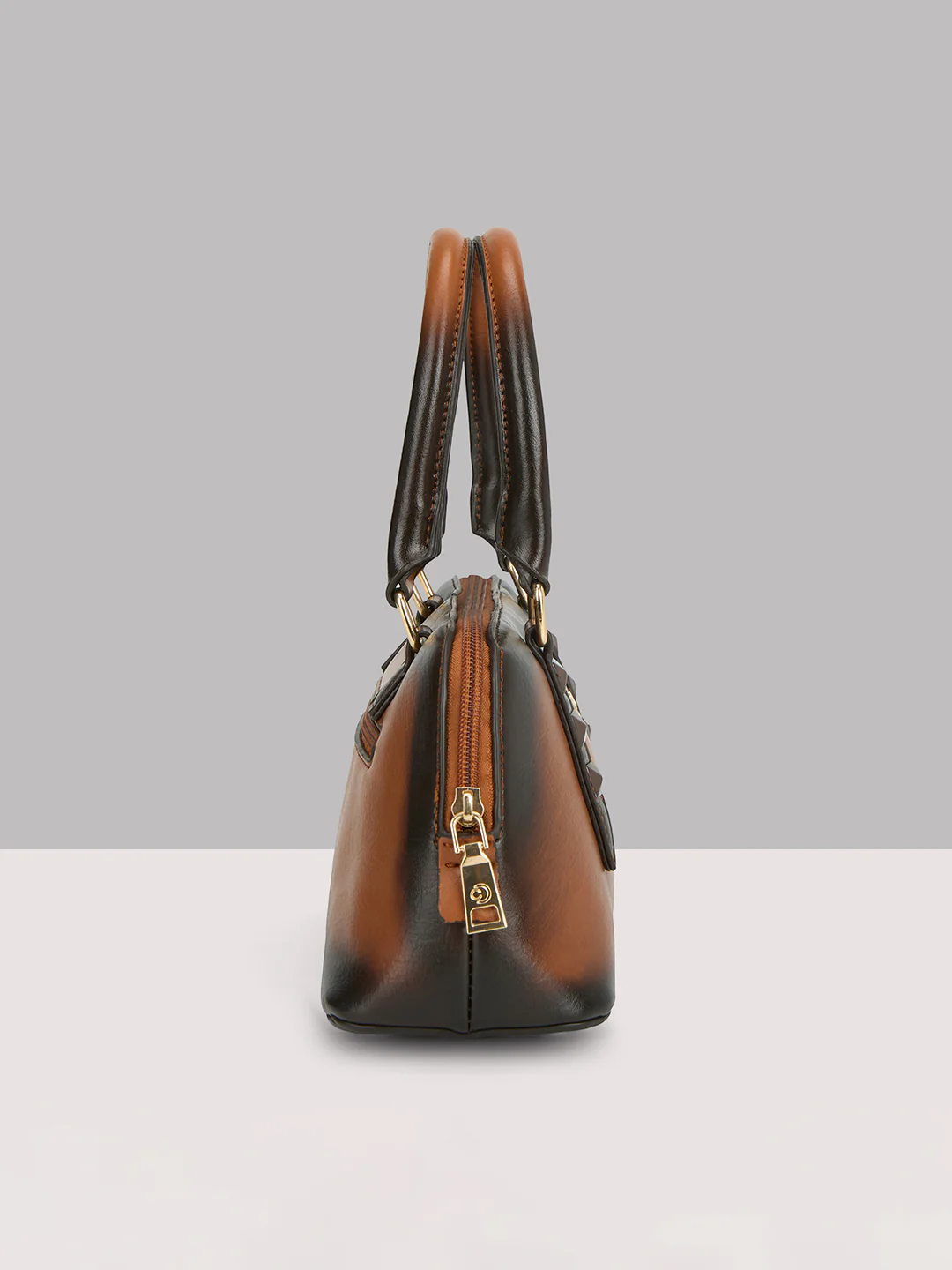 Caprese Dee Small Tan Satchel - Image 5