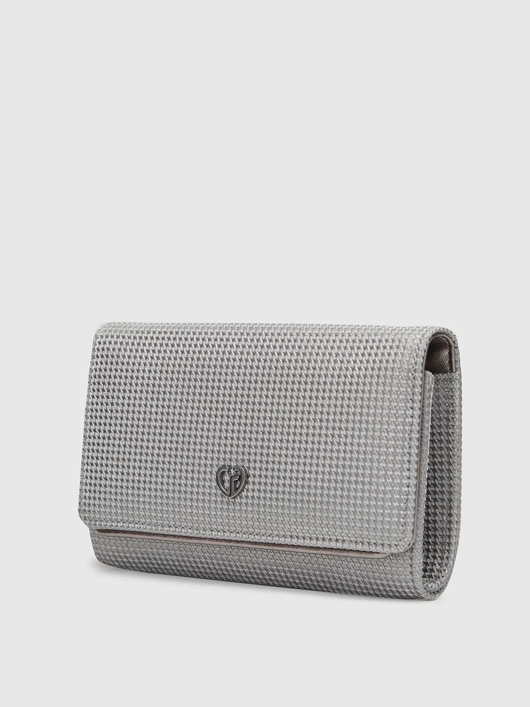 Caprese Delmi Medium Pewter Clutch