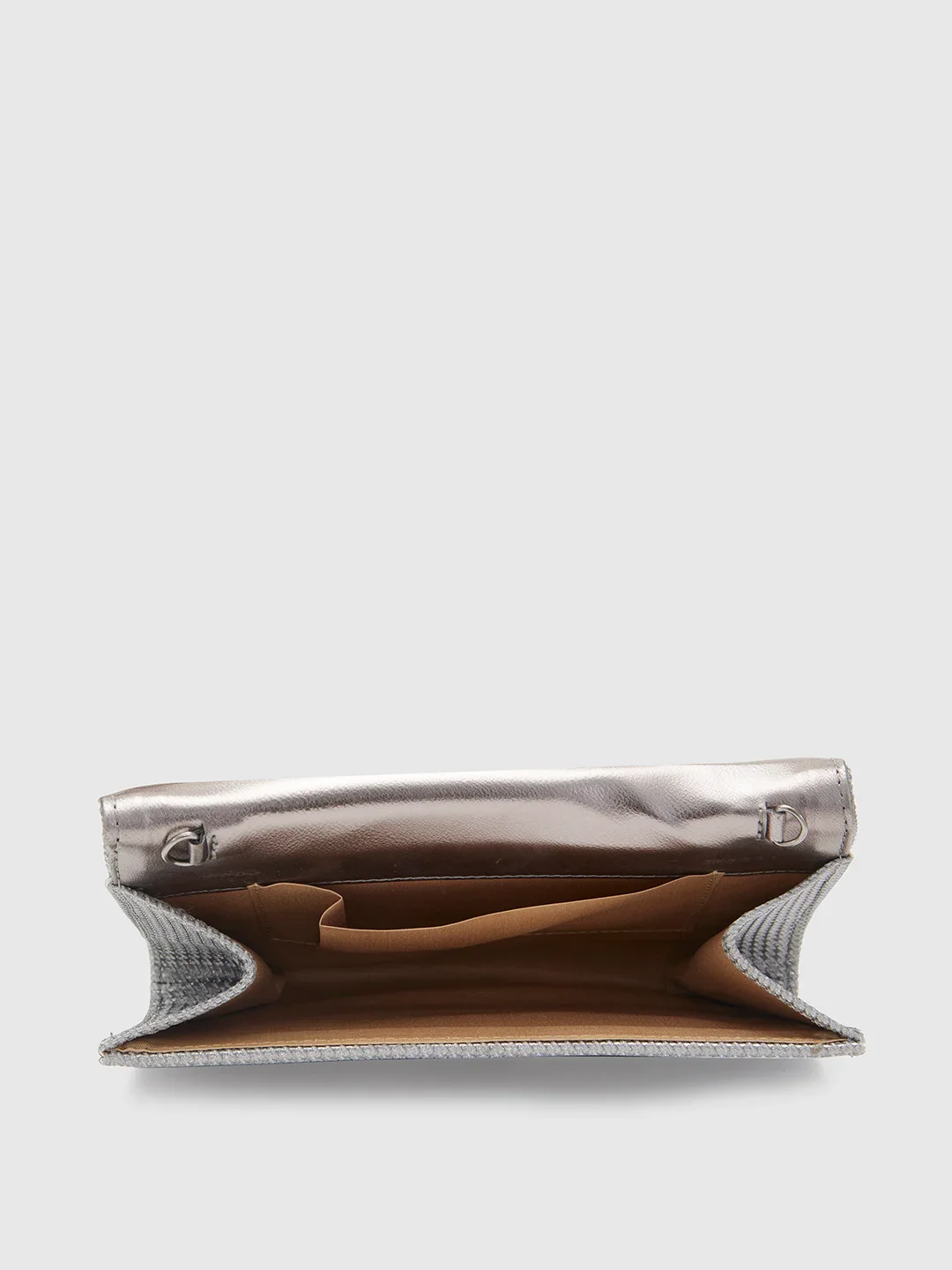 Caprese Delmi Medium Pewter Clutch - Image 4
