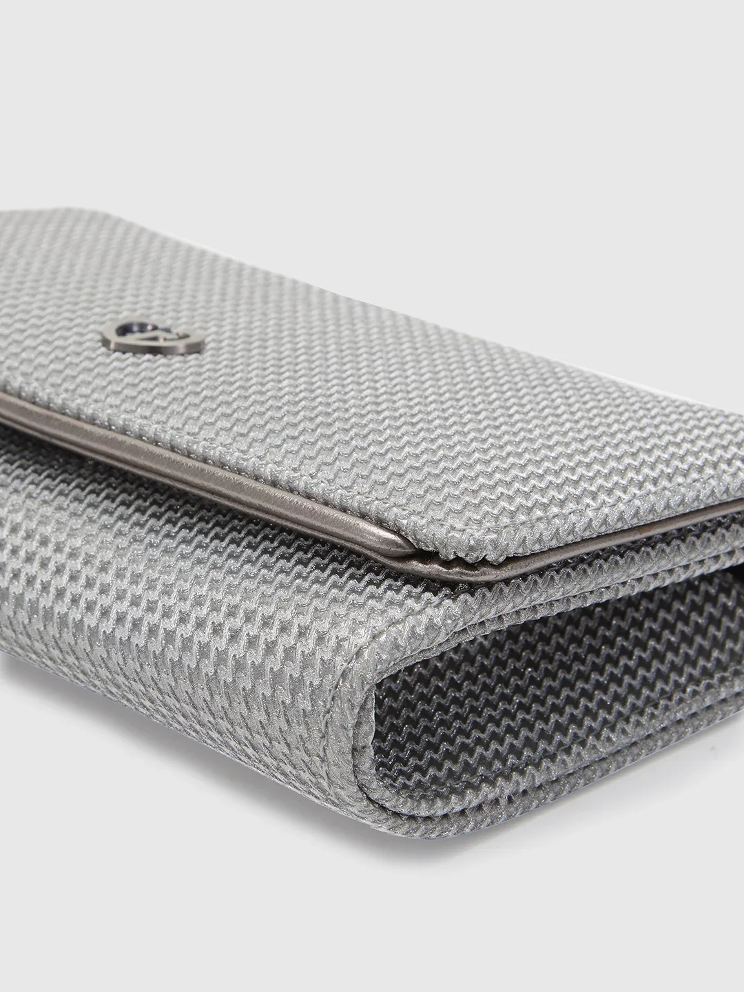 Caprese Delmi Medium Pewter Clutch - Image 7