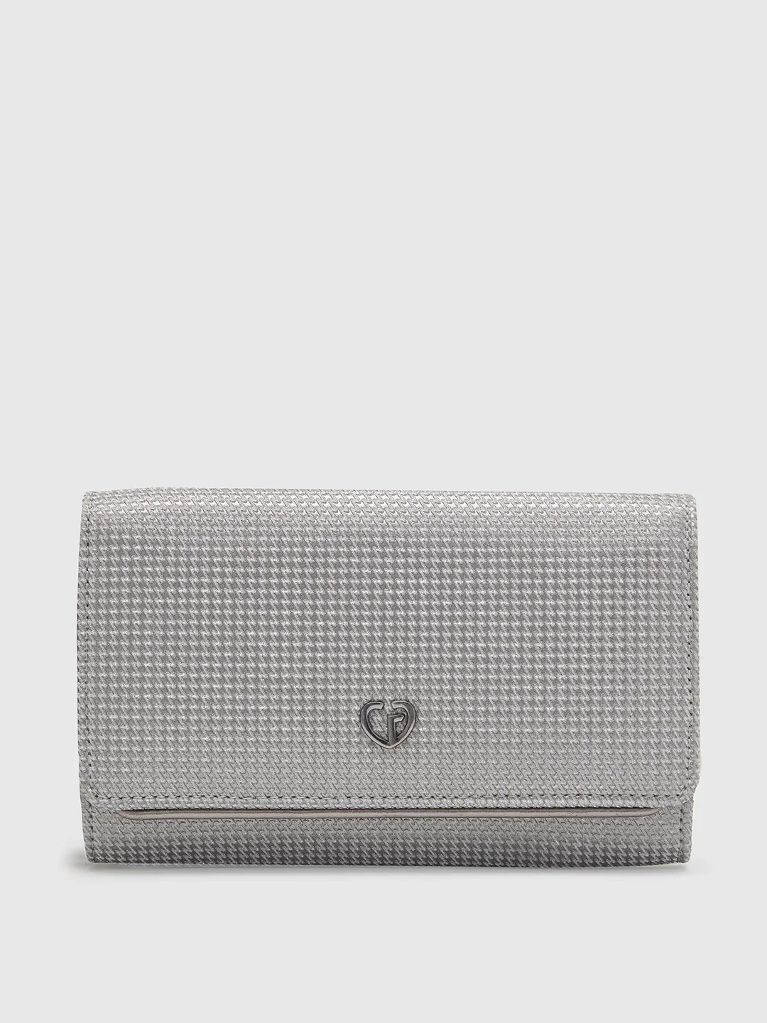 Caprese Delmi Medium Pewter Clutch - Image 13