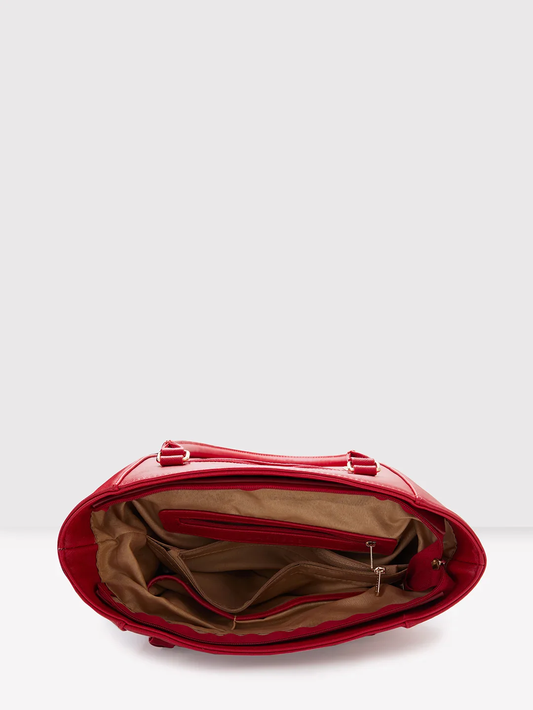 Caprese Demi Medium Red Tote Bag - Image 10