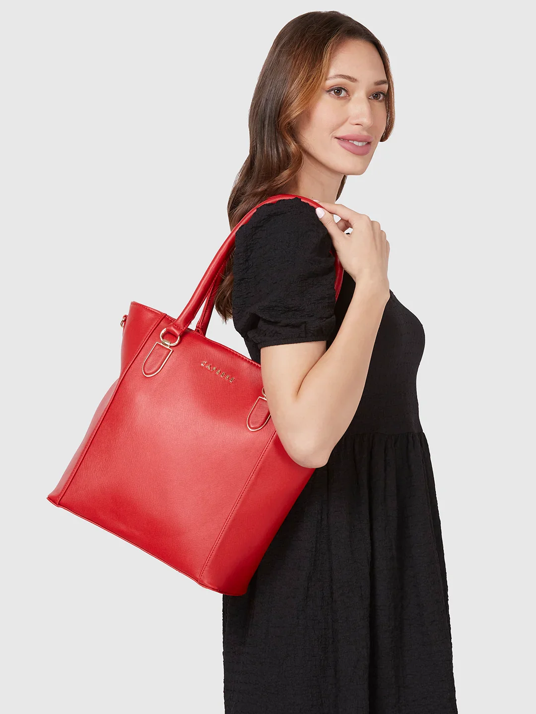 Caprese Demi Medium Red Tote Bag - Image 2