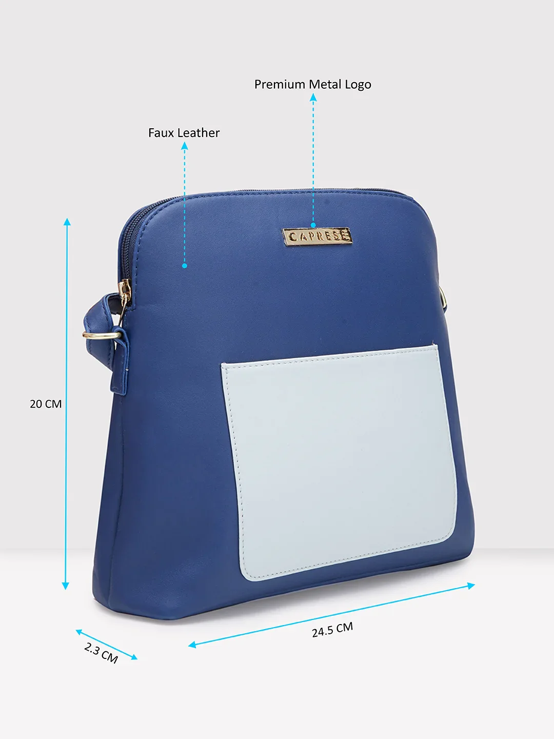 Caprese Destin Small Navy Sling Bag - Image 7