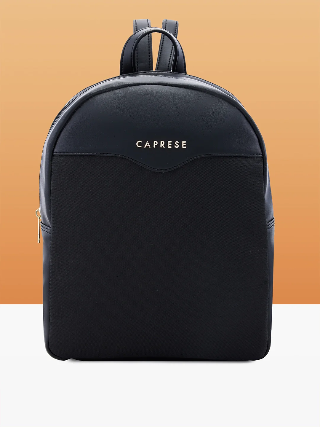 Caprese Dew Medium Black Backpack Bag