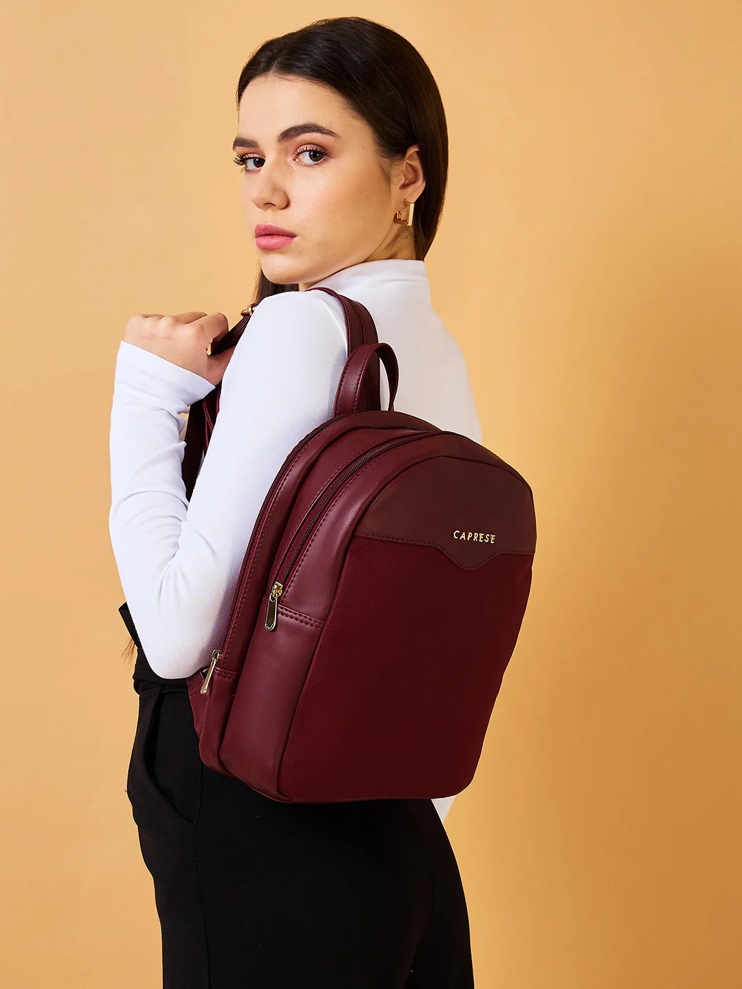 Caprese Dew Medium Hot Pink Backpack Bag - Image 8