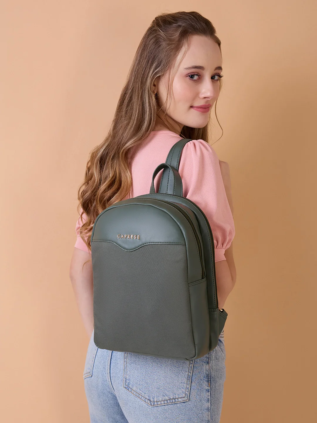 Caprese Dew Medium Olive Backpack - Image 8