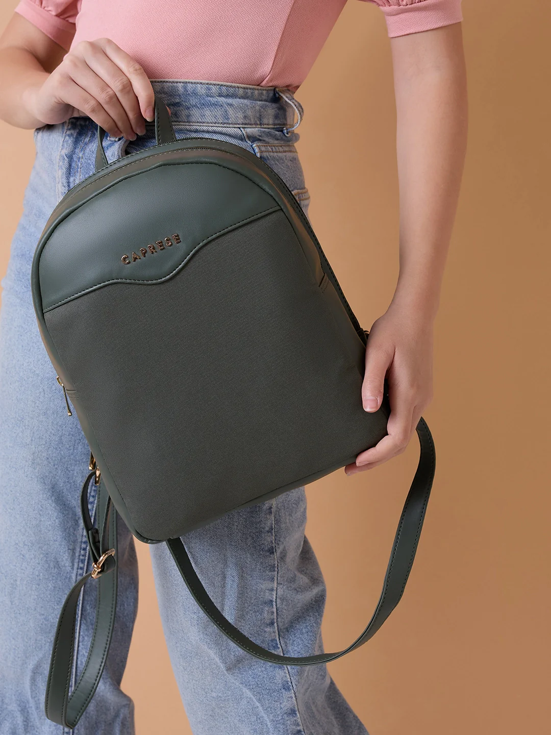 Caprese Dew Medium Olive Backpack - Image 9
