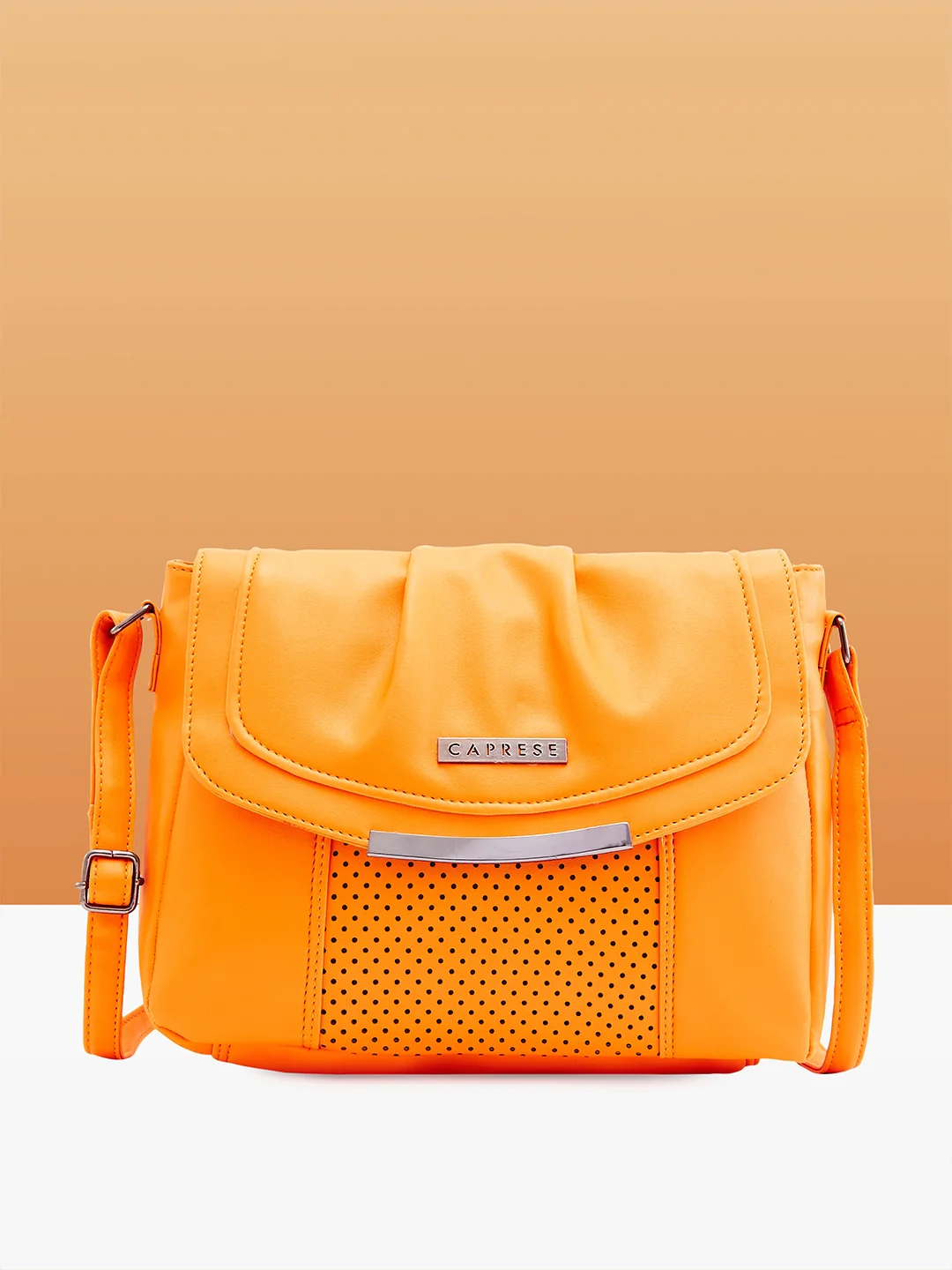 Caprese Dia Medium Orange Sling Bag - Image 13