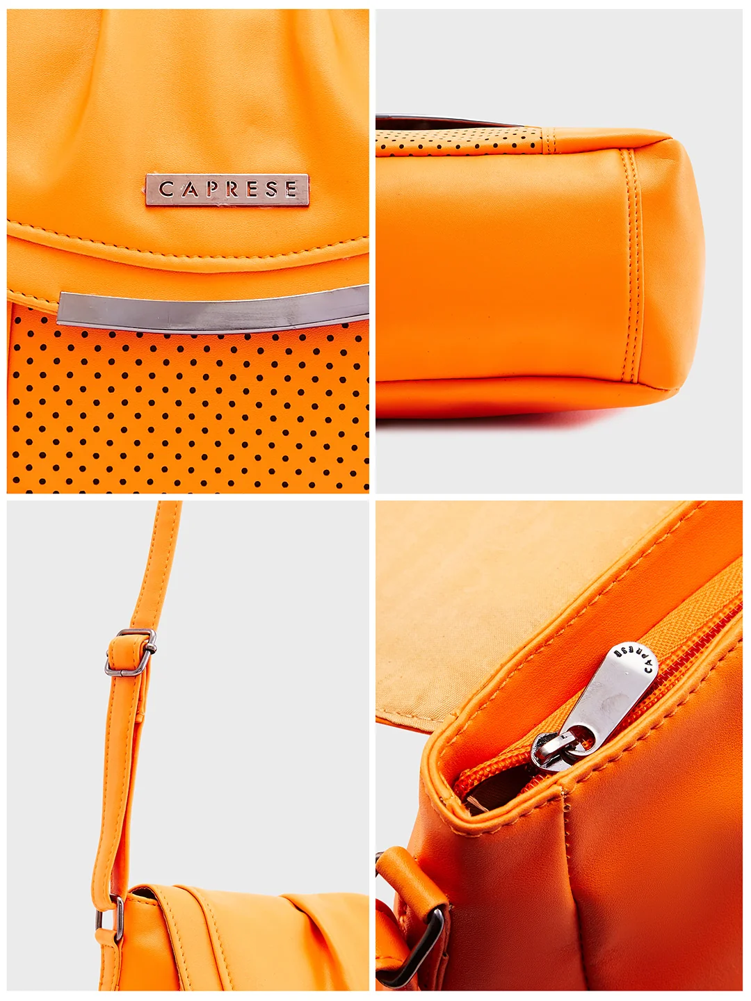 Caprese Dia Medium Orange Sling Bag - Image 14